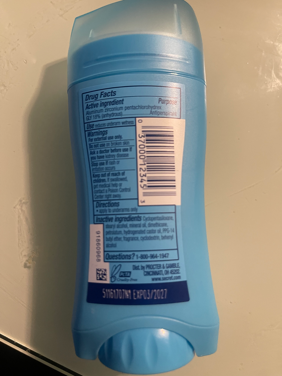Thumbnail: Secret shower fresh deodorant 