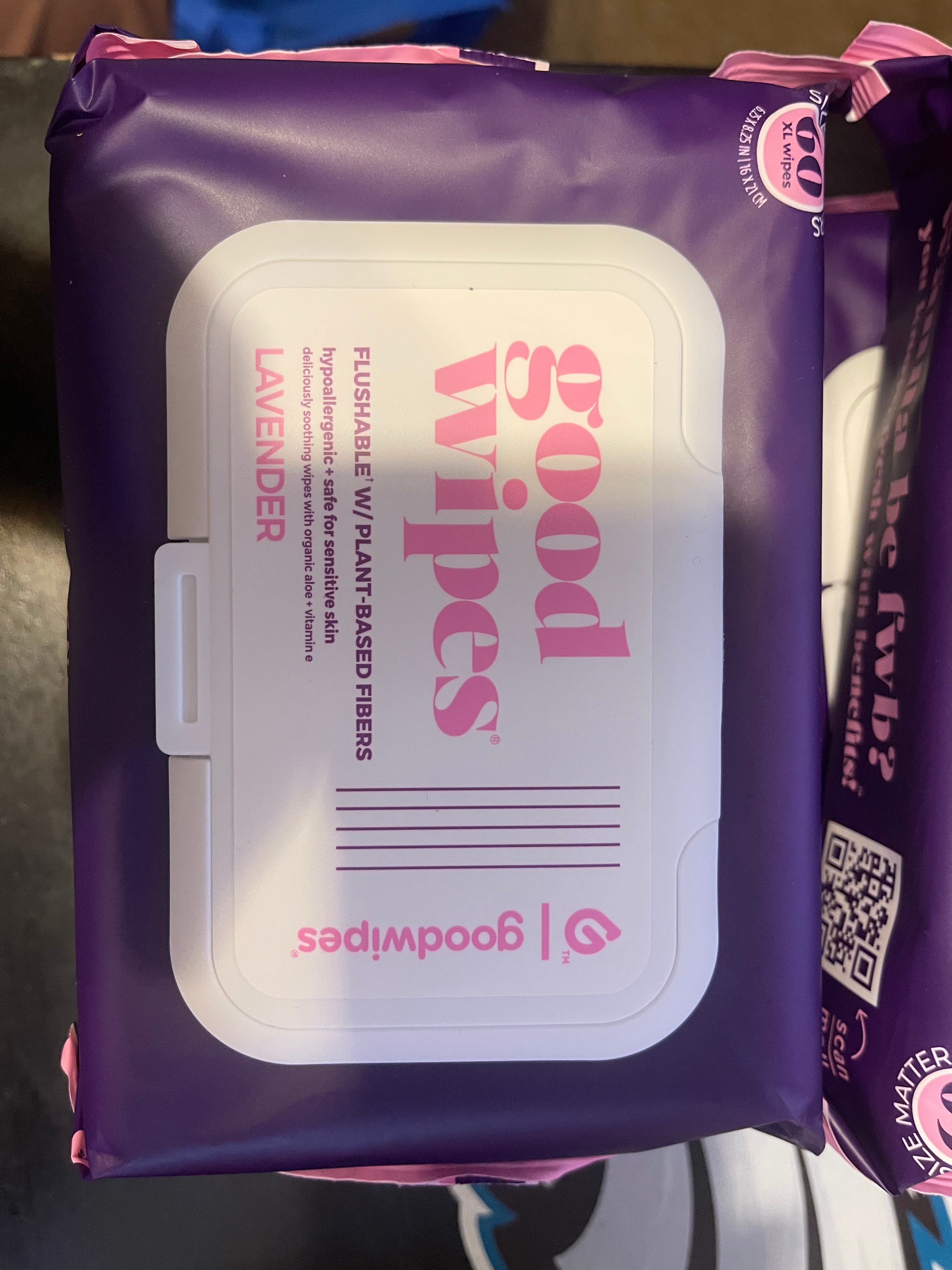 Goodwipes Flushable Wipes – Rosewater or Lavender (60 Count)