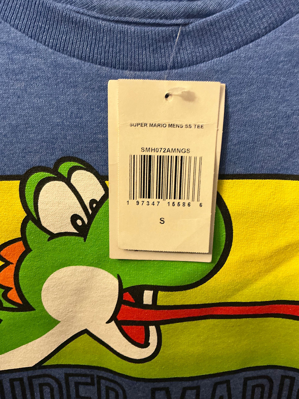 Thumbnail: Super Mario Yoshi Graphic T-Shirt (Men’s Small) – Blue