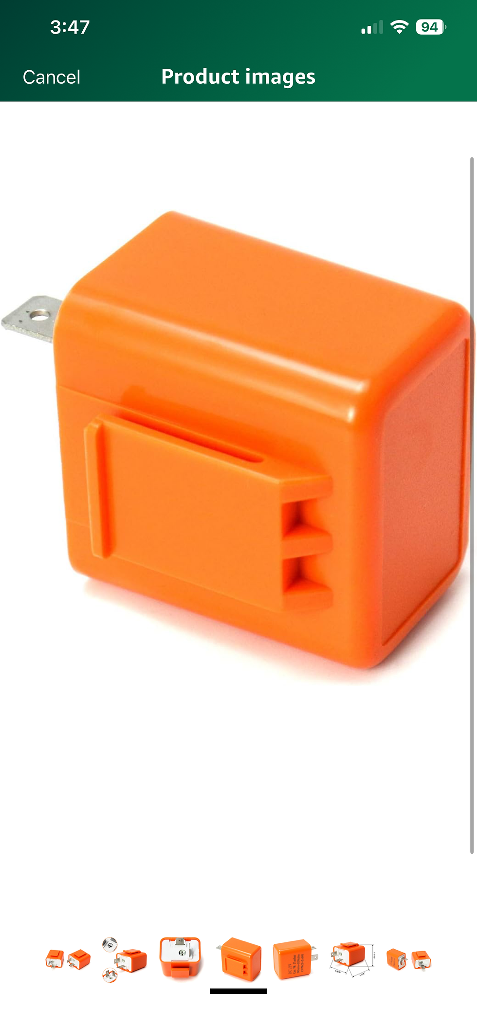 Thumbnail: QWORK 2-Pin Electronic Turn Signal Flasher Relay Fix Motorcycle Turn Signal