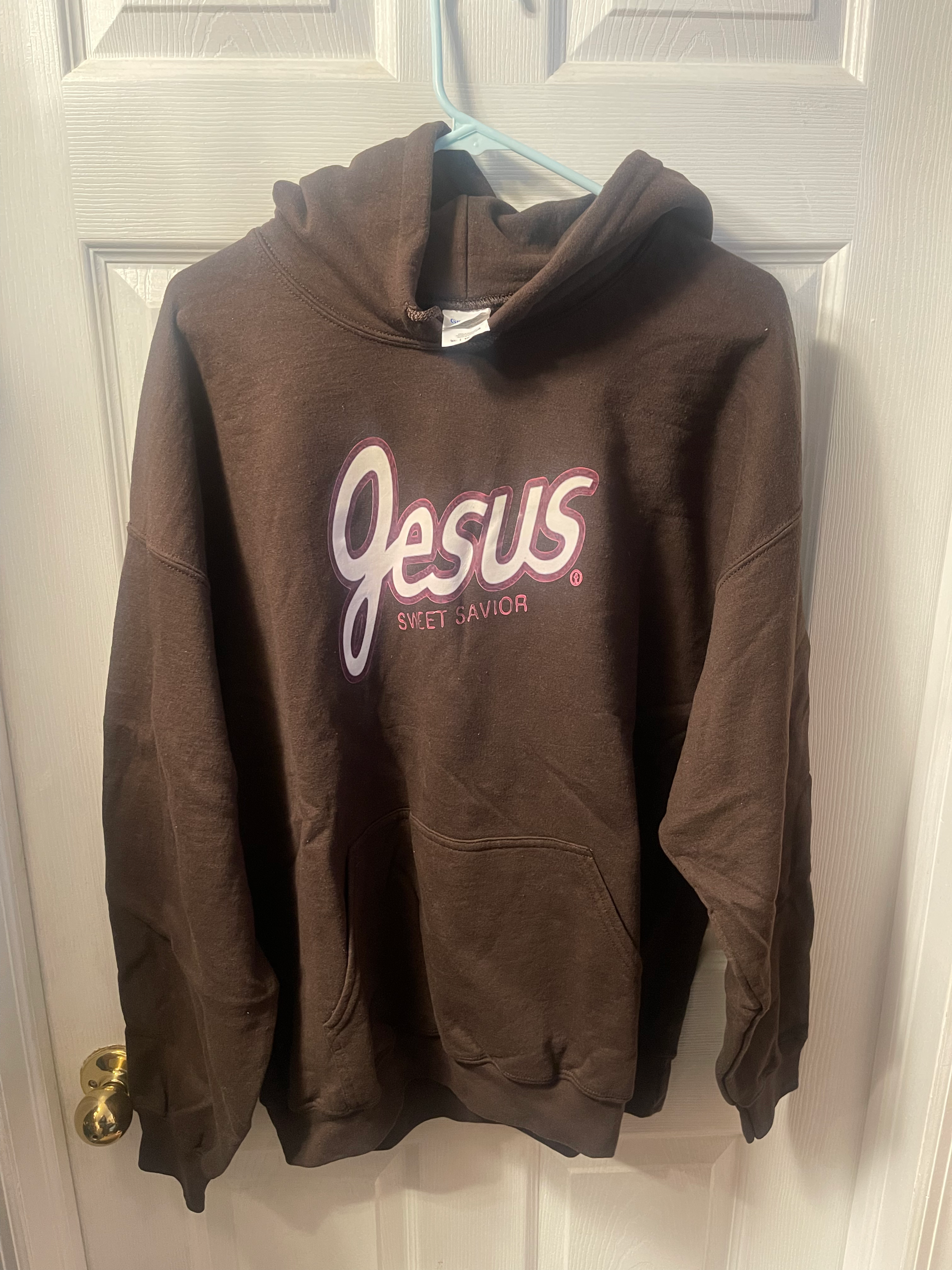 Jesus brown hoodie 
