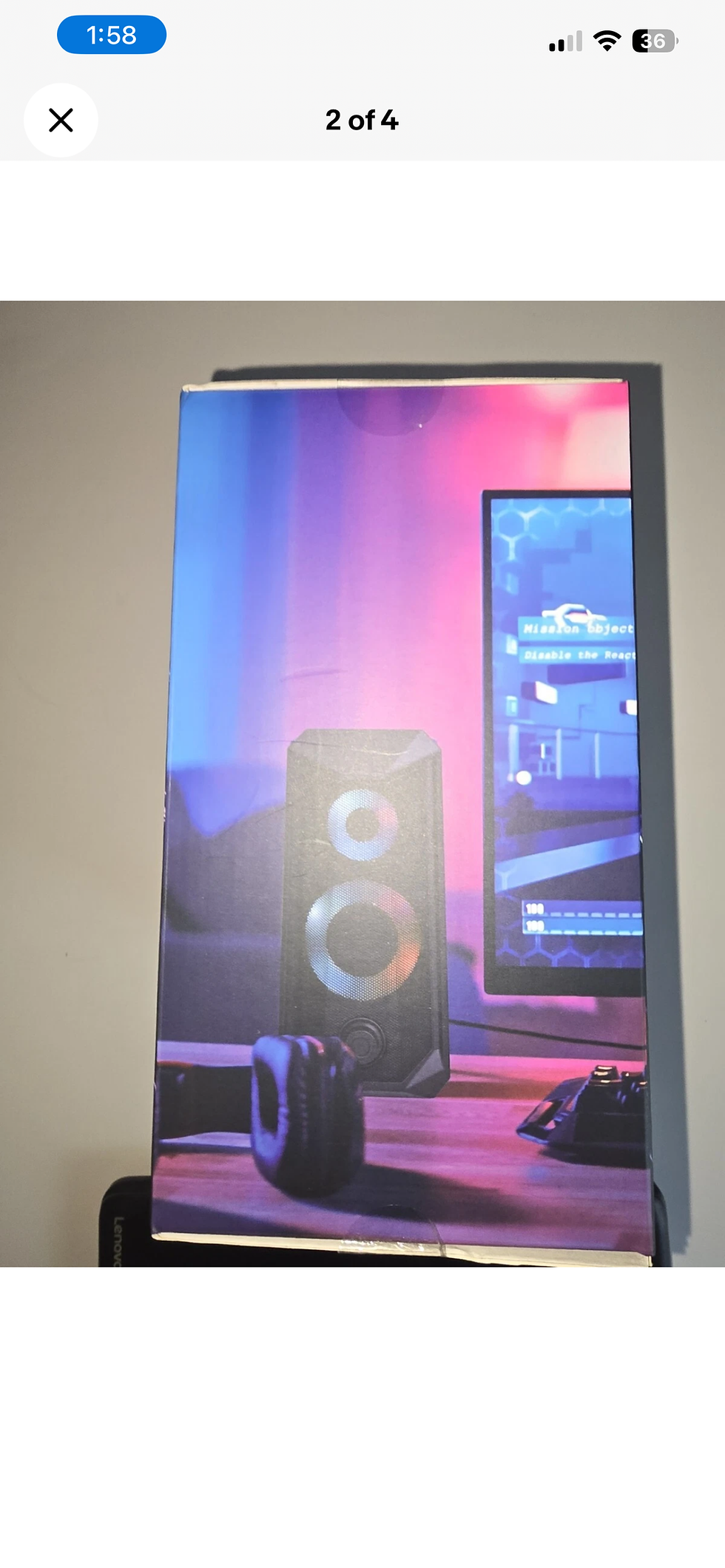 Thumbnail: Gaming PRO Vivitar LVLUP Light Up Speakers 2.0 System Item No LU842-NOC NEW BOX