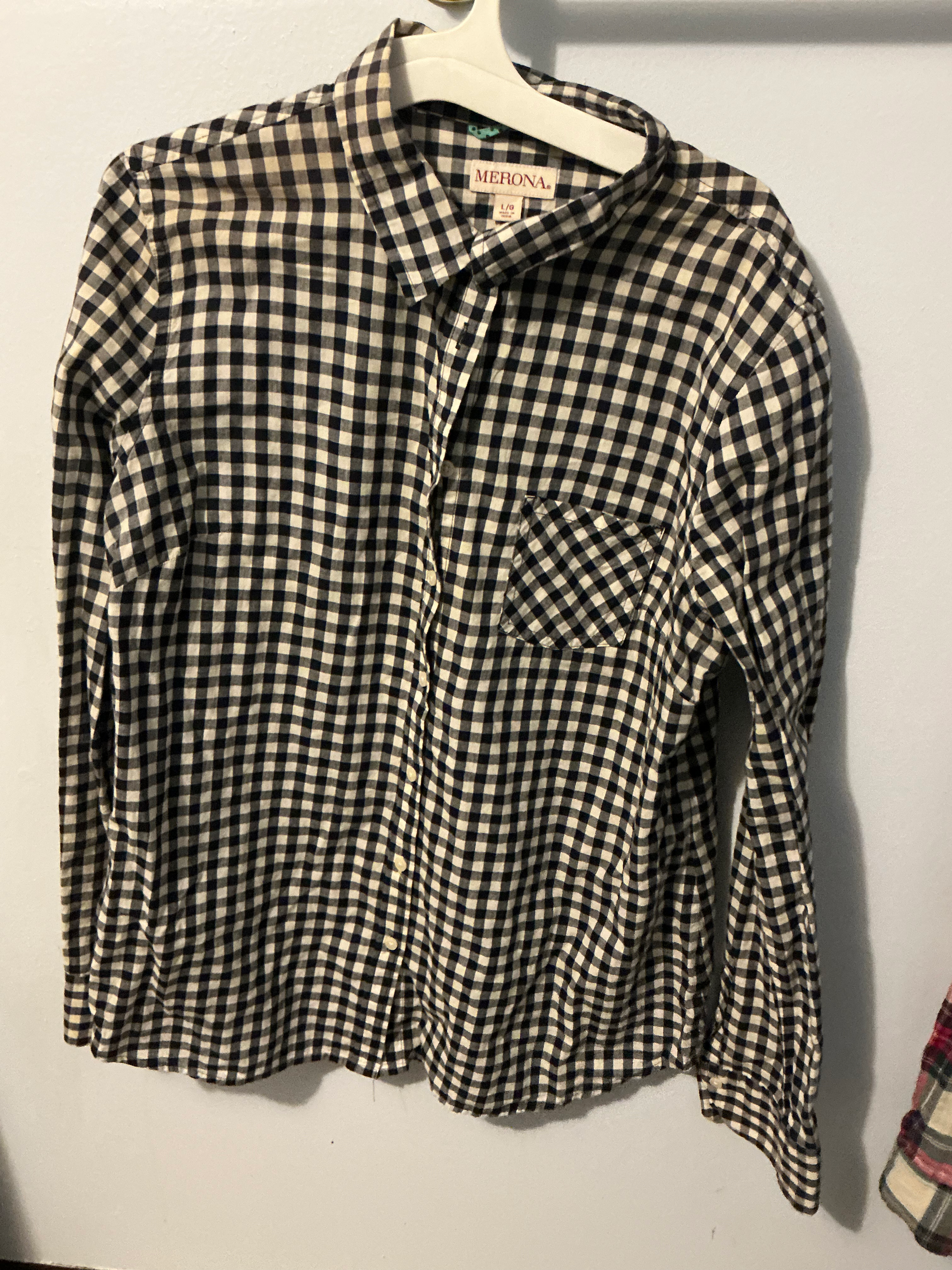 Merona flannel shirt size large 