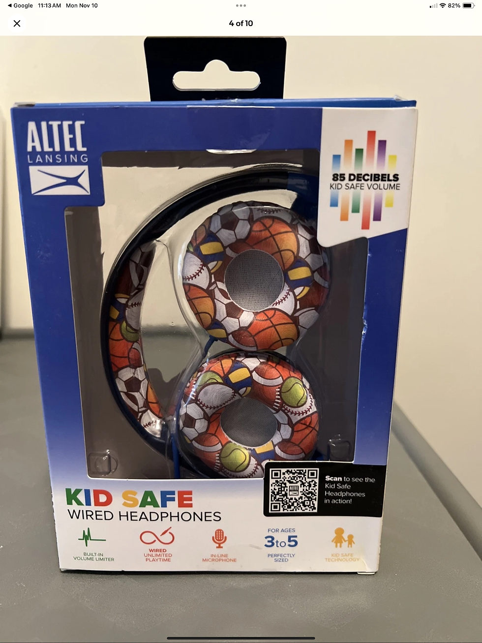 Thumbnail: BRAND NEW Altec Lansing Kid's Wired Over-Ear Headphones - Sports Ages 3 to 5