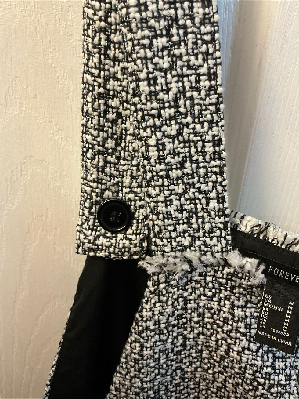 Thumbnail: Forever 21 Frayed Tweed Jumper