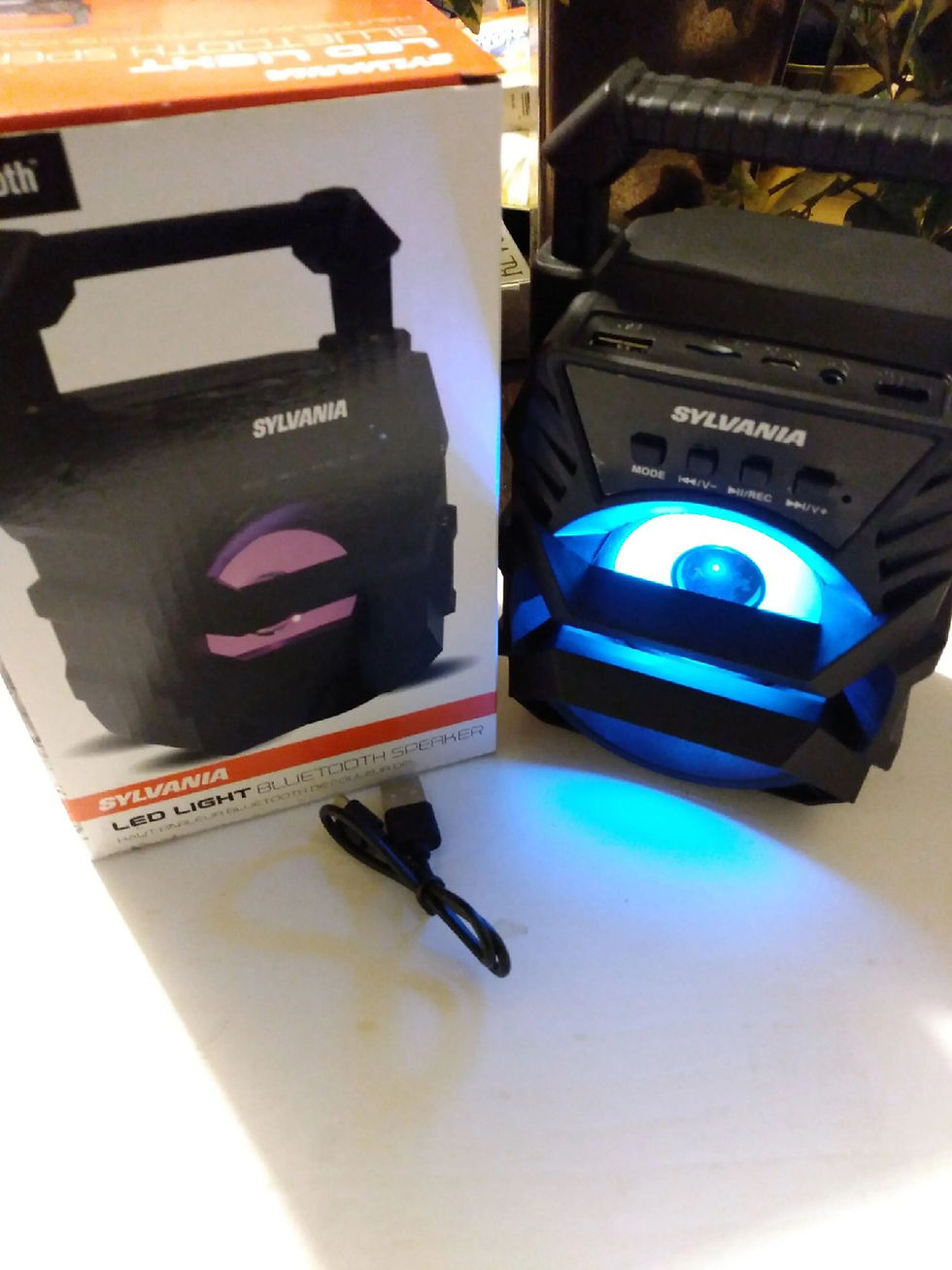 Thumbnail: Sylvania LED Light Bluetooth Speaker – Brand New (Open Box)