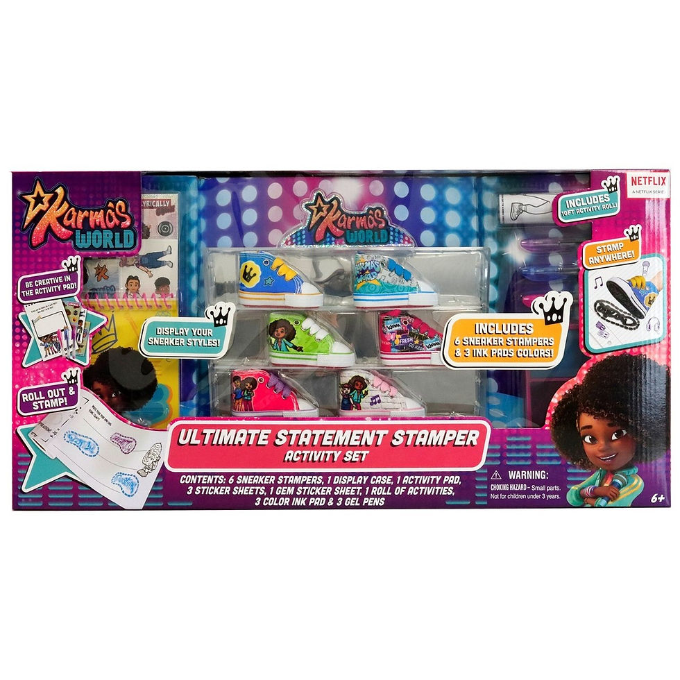 Thumbnail: Karma's World Ultimate Statement Activity Rubber Stamp Set, 6 Sneaker Stampers