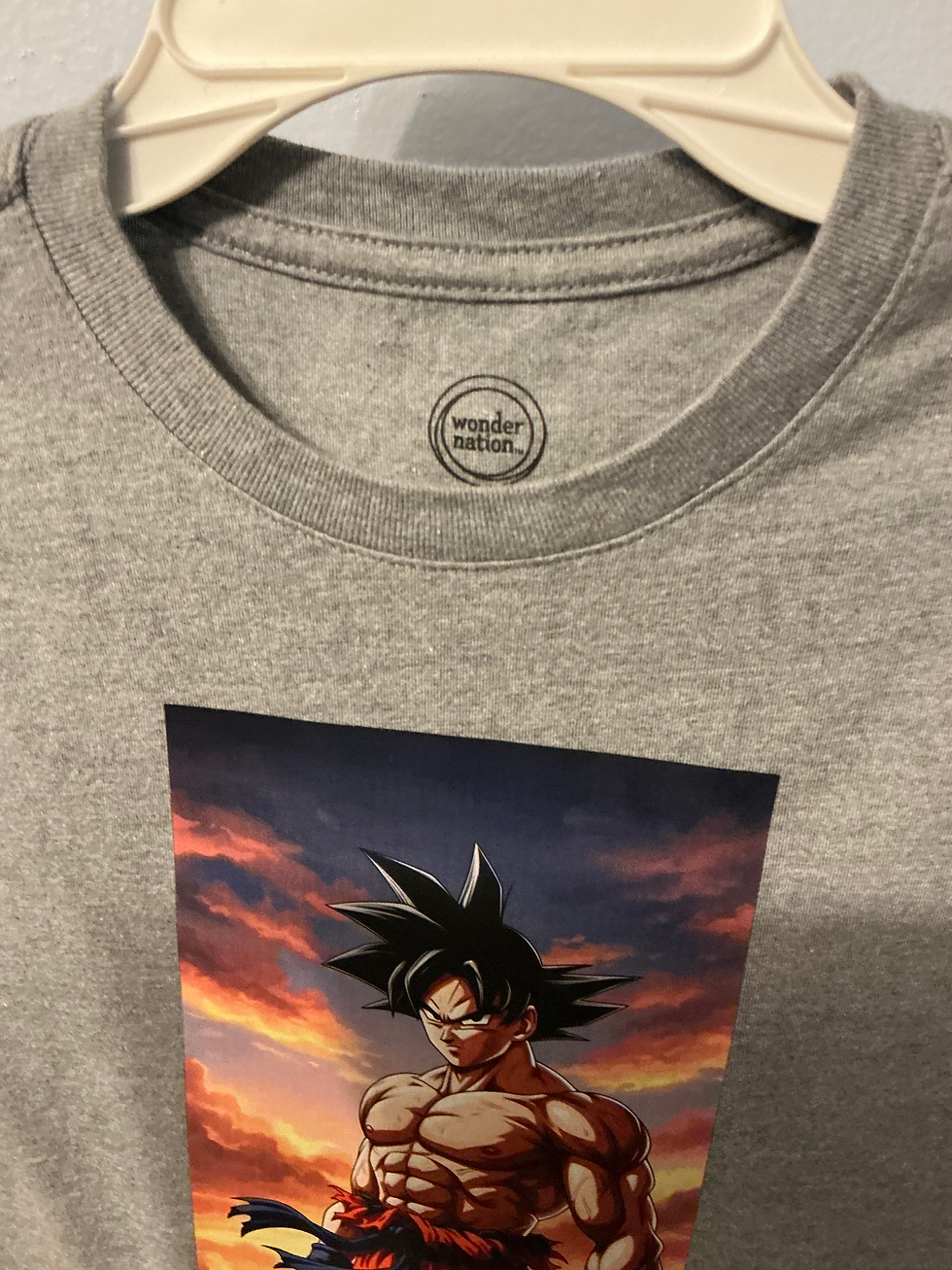 Thumbnail: Goku wonder nation grey Tshirt 