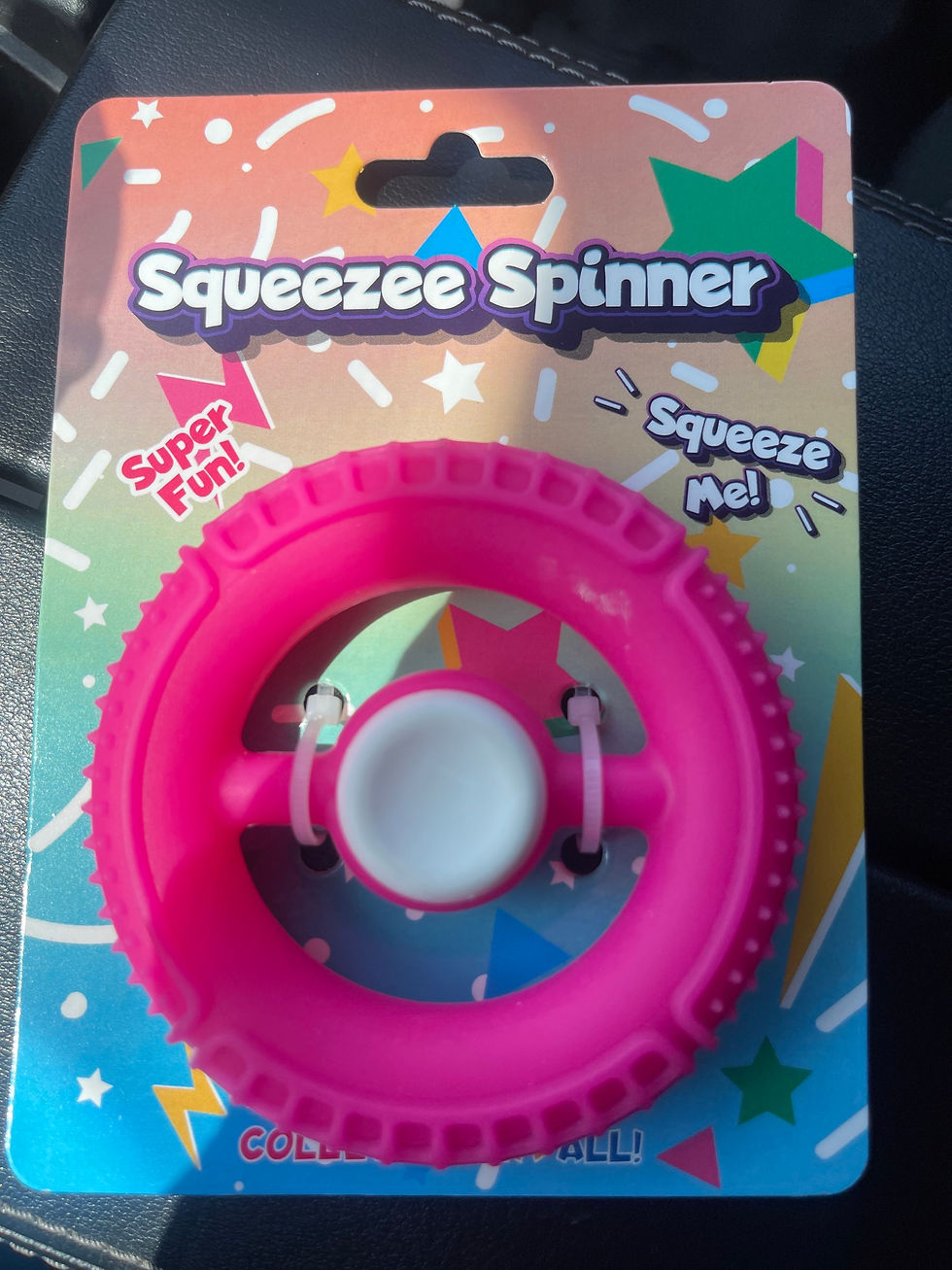 Thumbnail: Squeezee Spinner 2 In 1 Fidget Toy.