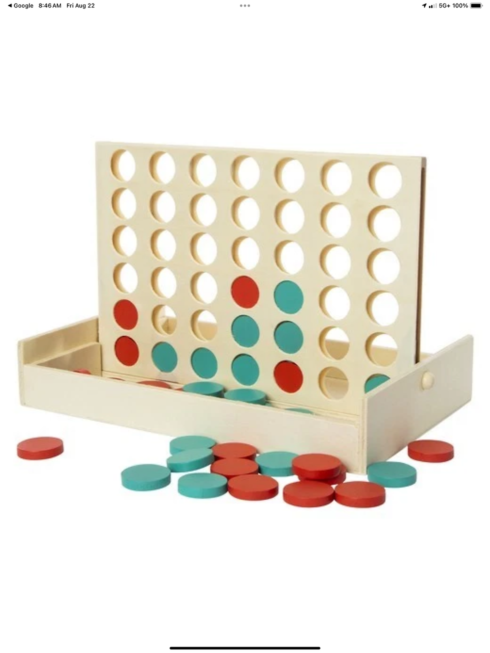 Thumbnail: Four in A Row Wooden Game