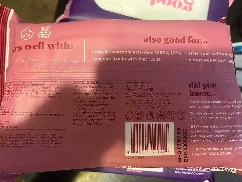 Thumbnail: Goodwipes Flushable Wipes – Rosewater or Lavender (60 Count) 