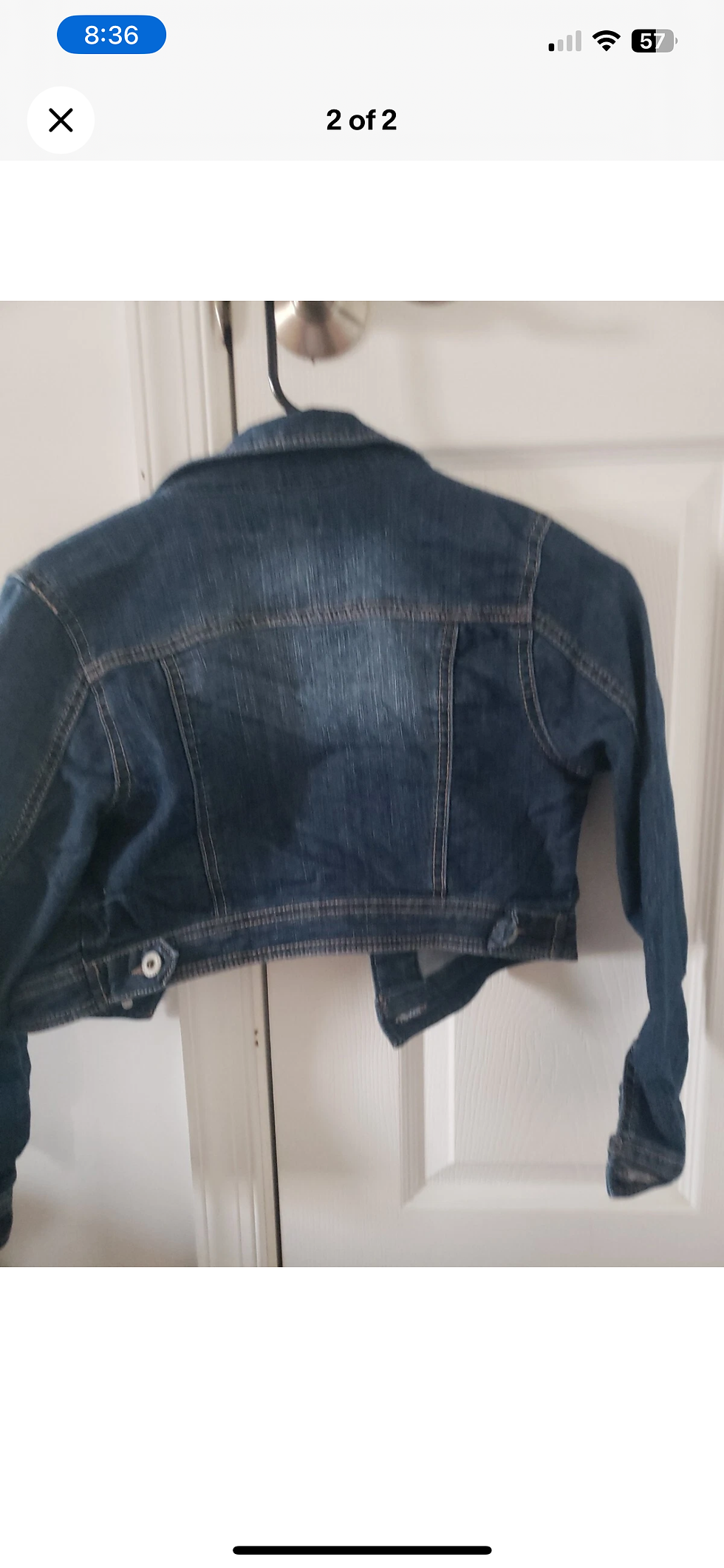 Thumbnail: Arizona Girl's Jean Jacket Size small 6/7