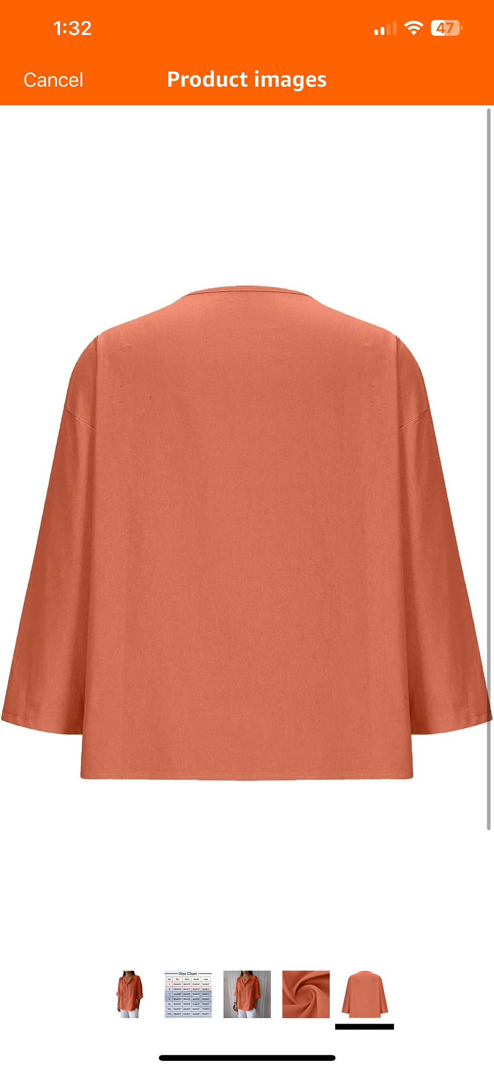 Thumbnail: Women's Linen Shirt Button Down V Neck Solid Dressy Blouse 3/4 Sleeves Casual Lo
