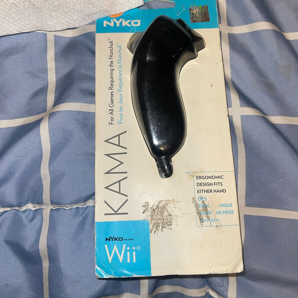 Thumbnail: NYKO 87105 Wii U Kama Controller Black | 87105-A50, Use w/ Wii Nunchuk Ergonomic
