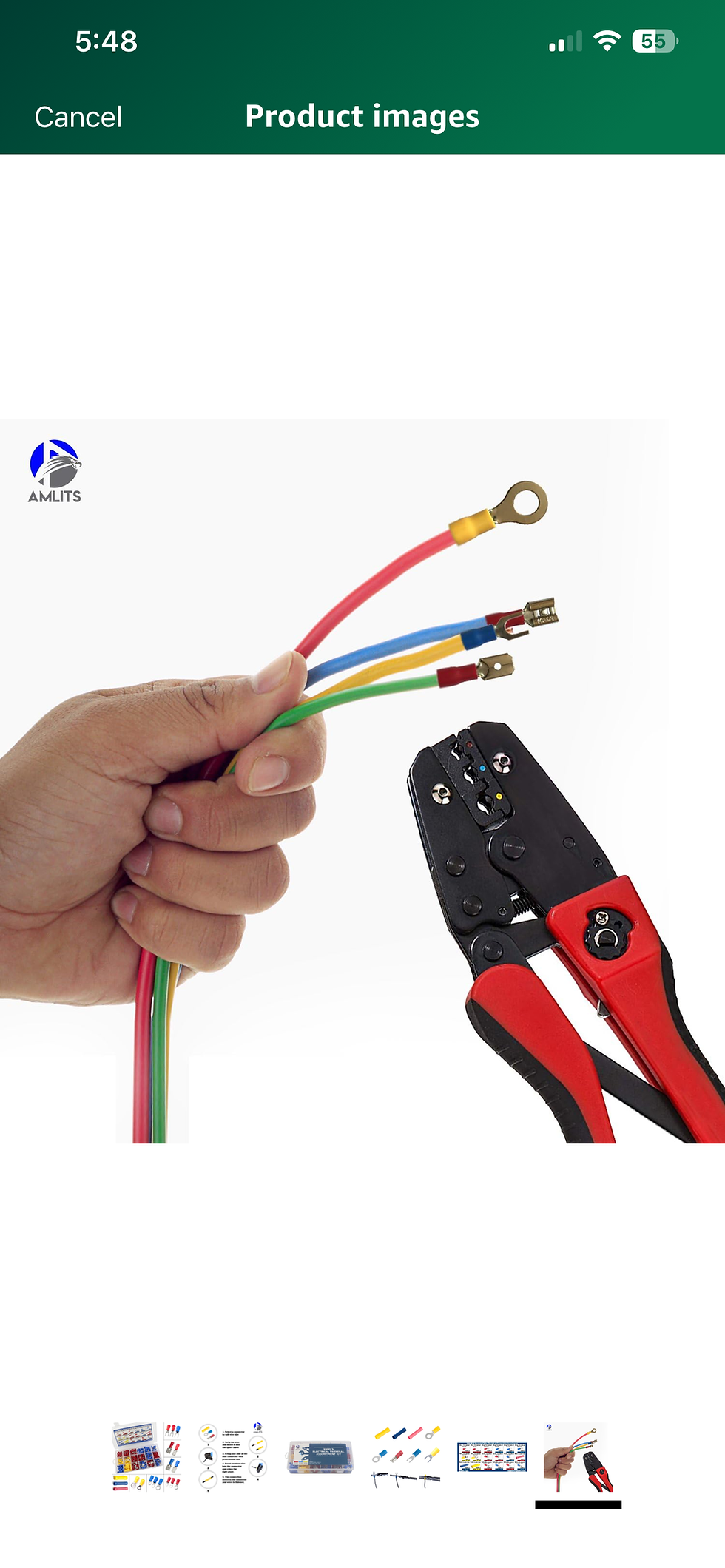 Thumbnail: 300 PCS Insulated Wire Electrical Connectors - Butt, Ring, Spade, Quick Disconne