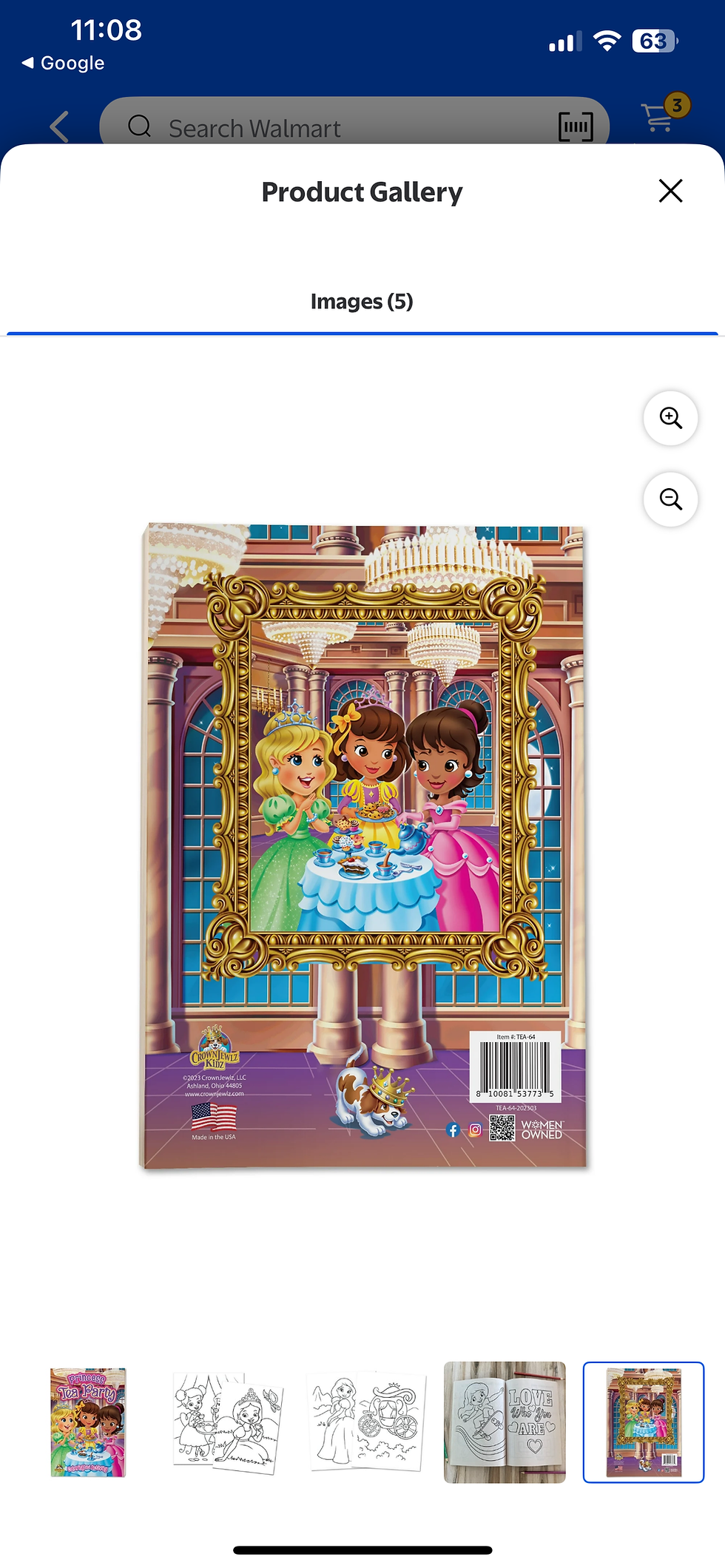 Thumbnail: Princess Tea Party Coloring and Activity Book (Paperback)