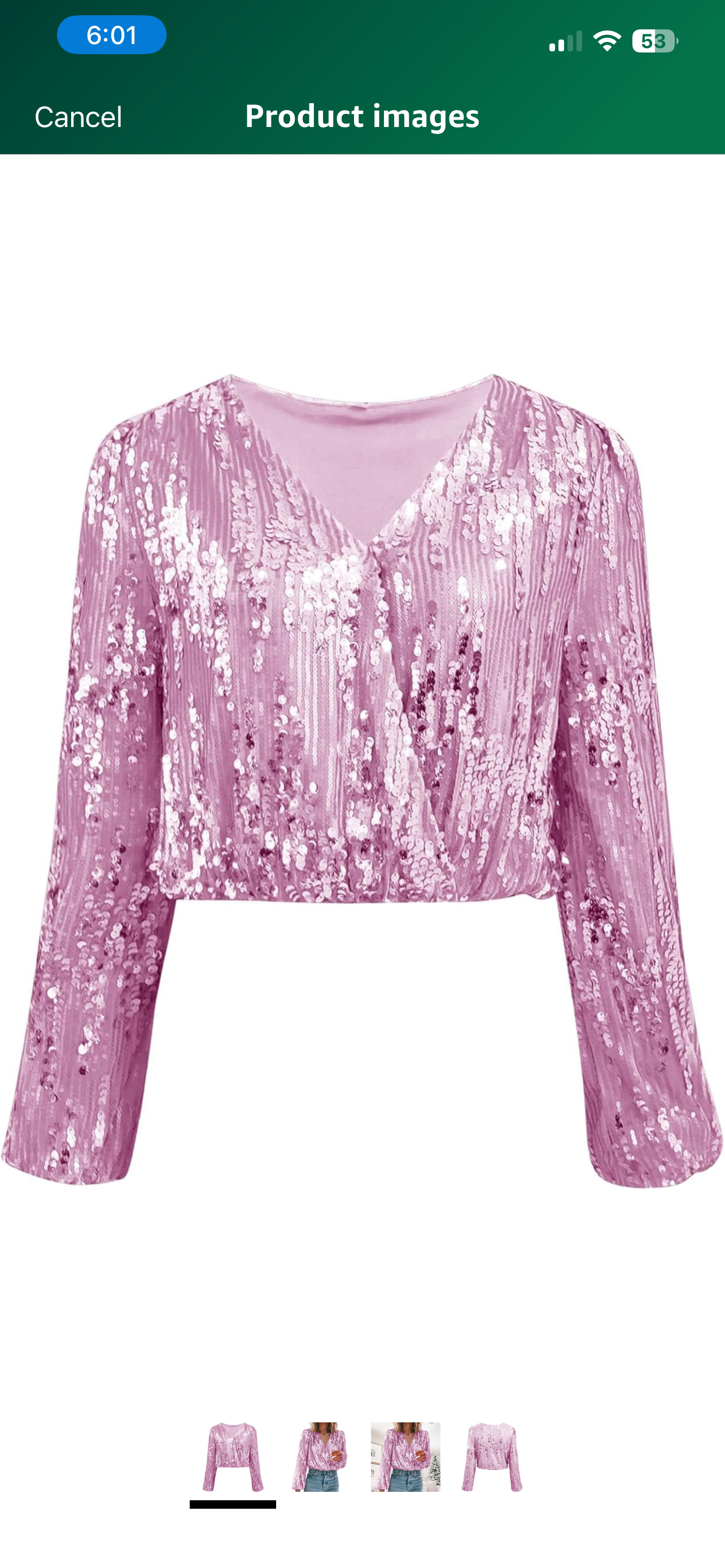 Sequin Tops for Women Sparkly V Neck Long Sleeve Tops Formal Shirts Loose Glitte