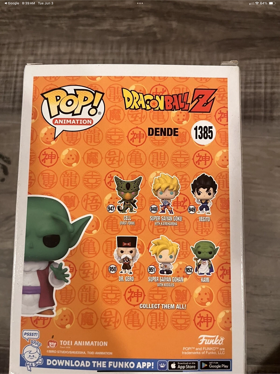 Thumbnail: Funko Pop! Vinyl: Dragon Ball Z - Dende - For Your Entertainment (FYE)...