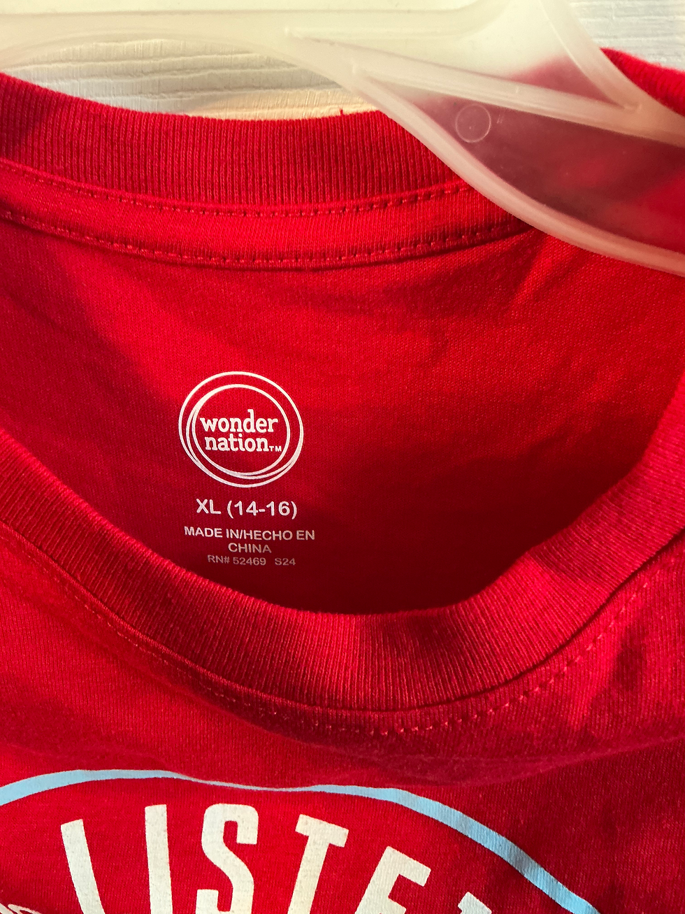 Thumbnail: Wonder Nation 100% Gaming Red T Shirt Childs XL 14-16
