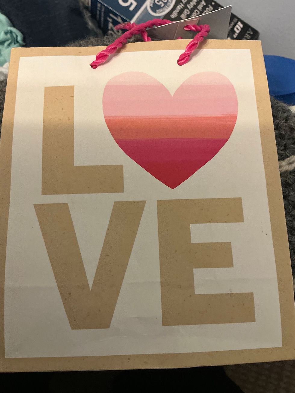 Thumbnail: Hallmark “LOVE” Gift Bag – Small Romantic Gift Bag 