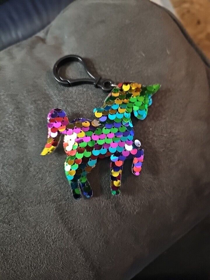 Unbranded Sequin Unicorn Key Chain
