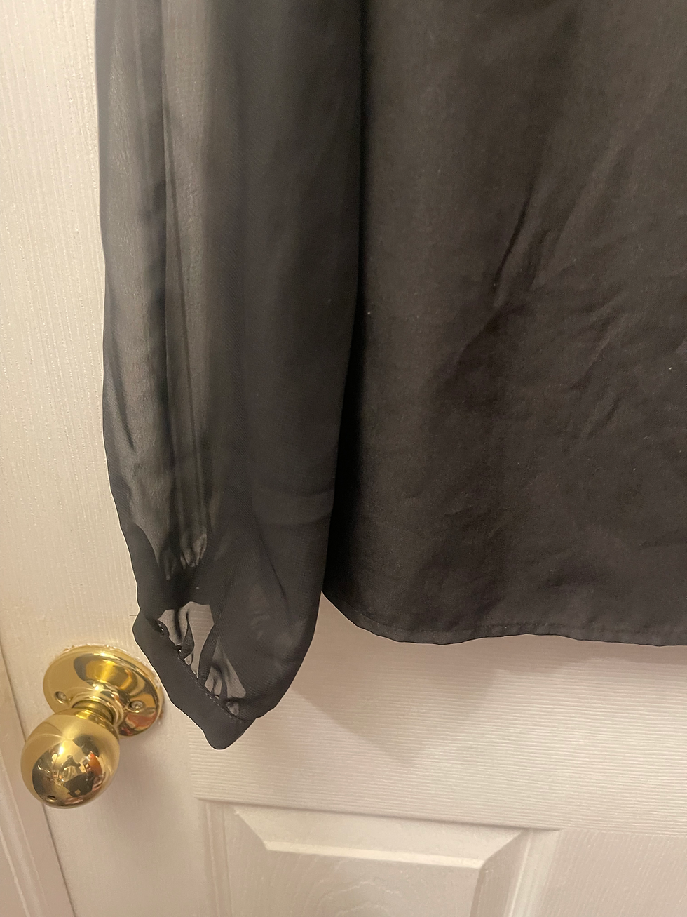 Thumbnail: Candies black sheer shirt large 