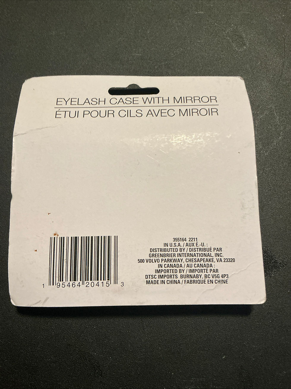 Thumbnail: Eyelash Case w/Mirror Holds 3 Pairs Eyelashes Compact Sassy + Chic Pink Cherry