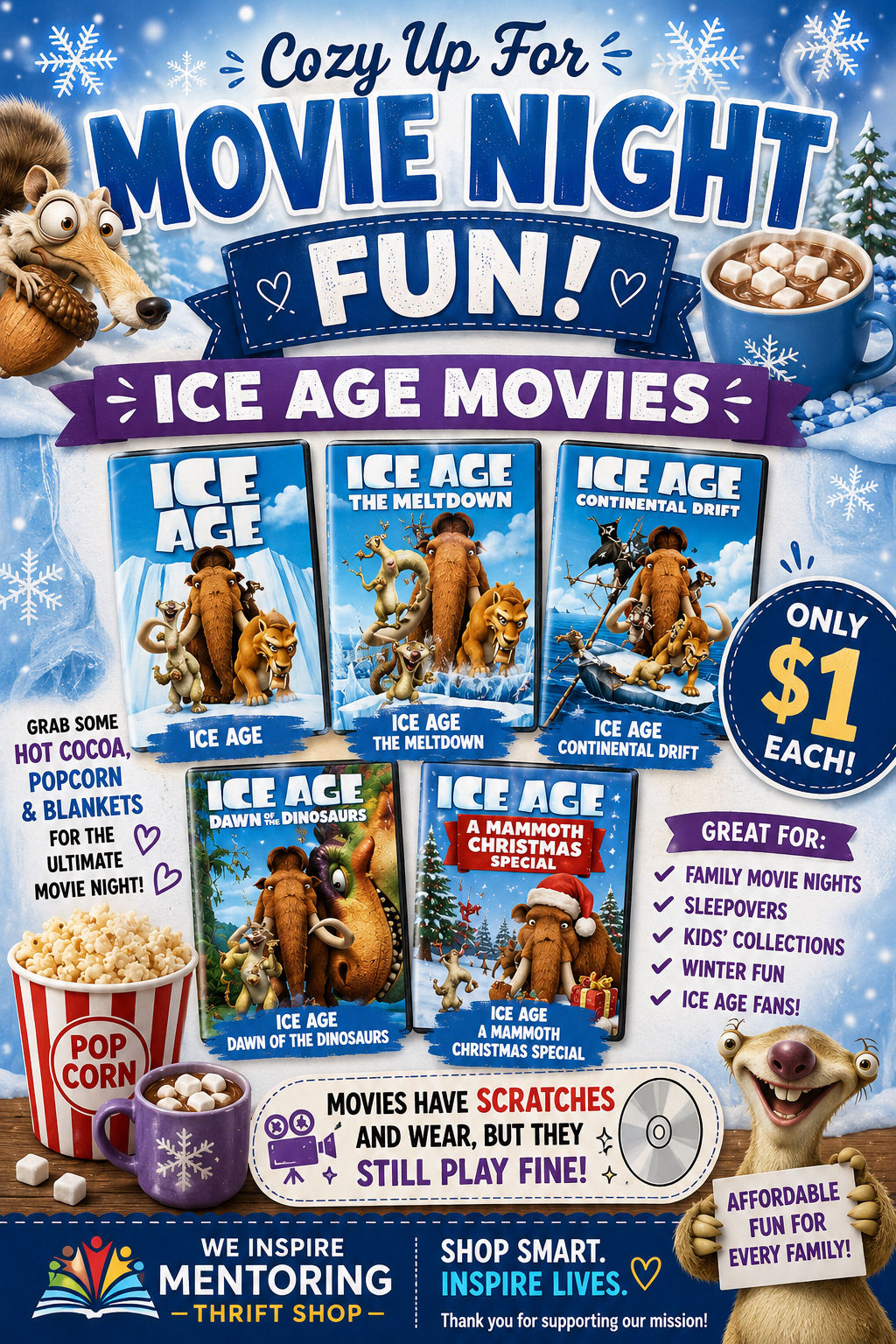 ❄️ ICE AGE MOVIE SALE! 🍿
