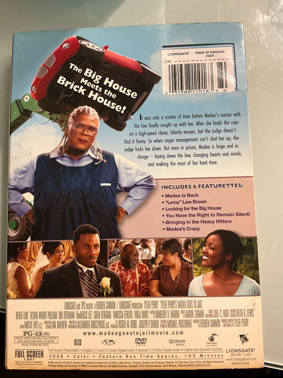 Thumbnail: Tyler Perry’s Madea Goes to Jail DVD – Full Screen Edition