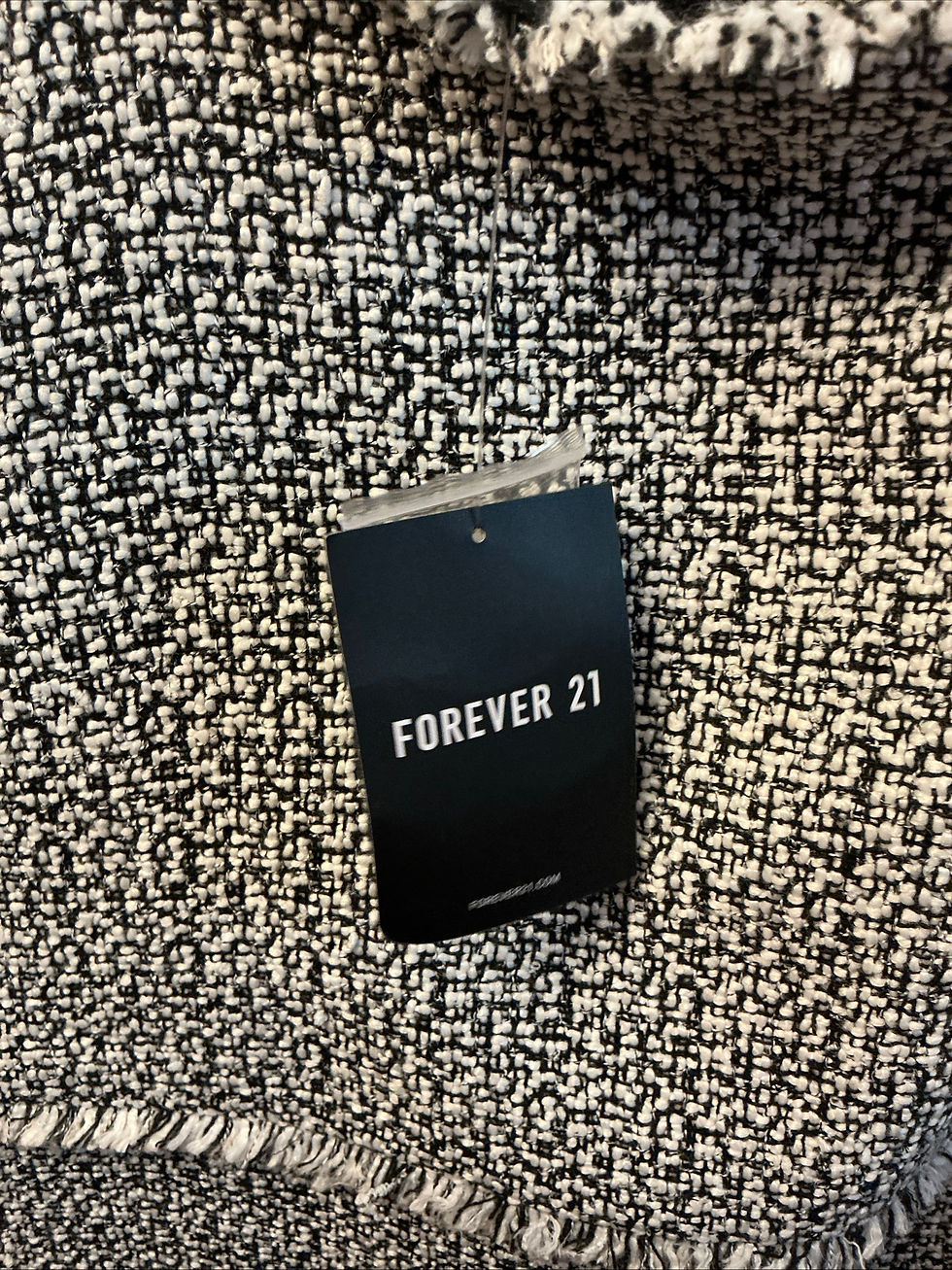 Thumbnail: Forever 21 Frayed Tweed Jumper