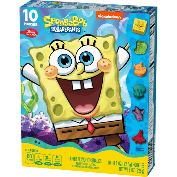 Betty Crocker Nickelodeon SpongeBob SquarePants Gluten Free Fruit Flavored Snack