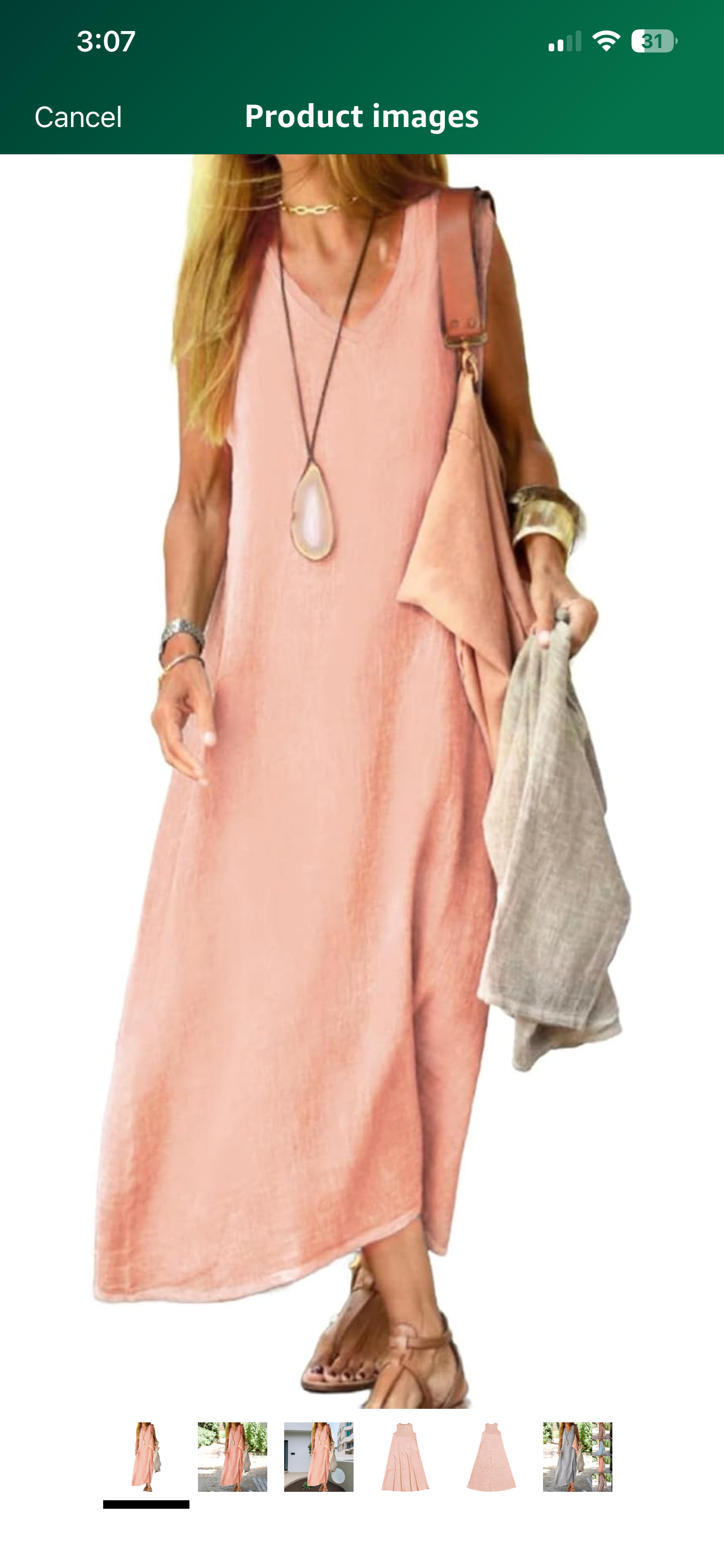 Women Casual V-Neck Linen Maxi Dresses, Boho Flowy Plus Size Sleeveless Tank Lon