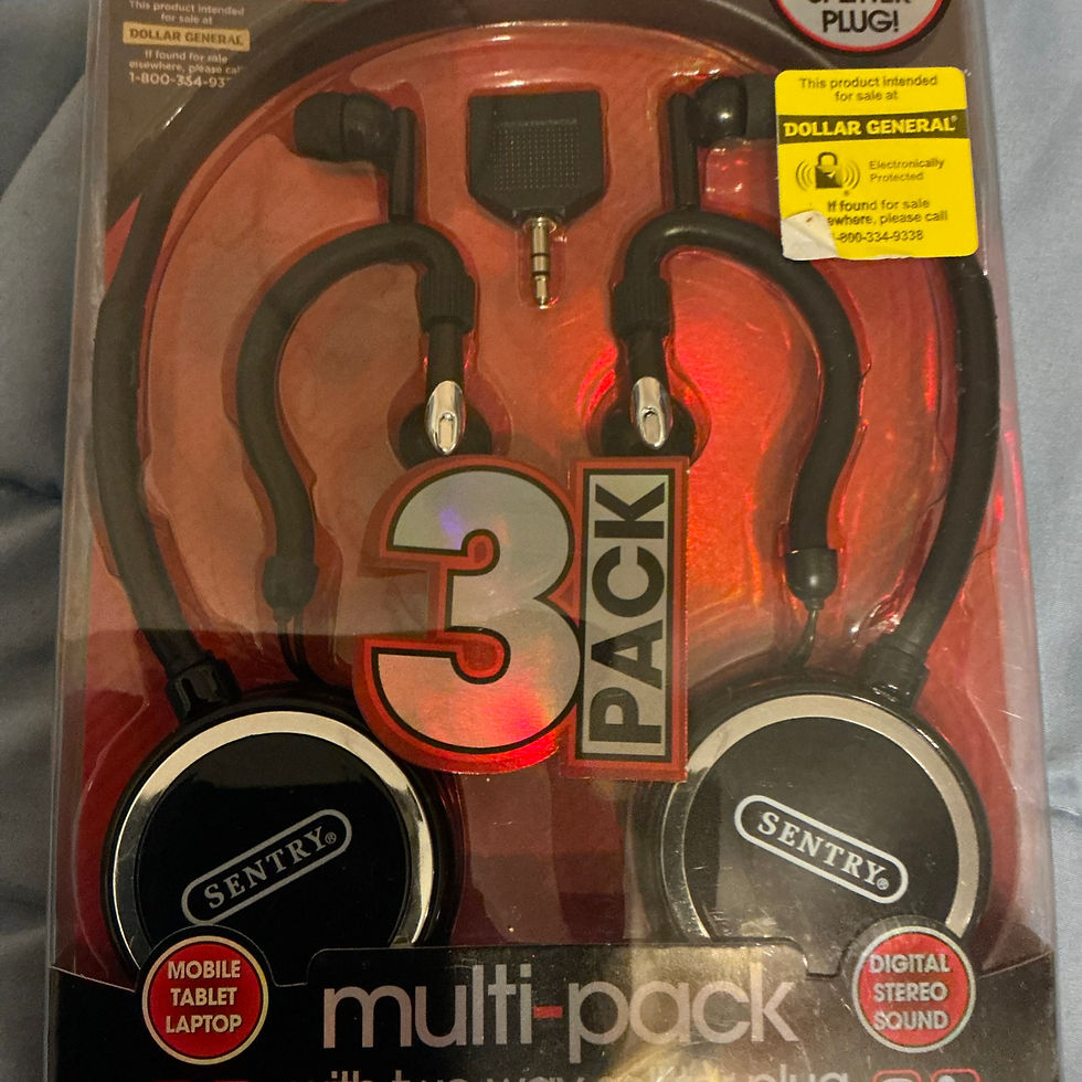 Thumbnail: Headphones Bundle Sentry Noise Reduction Stereo Sound 2 Way Splitter Gym