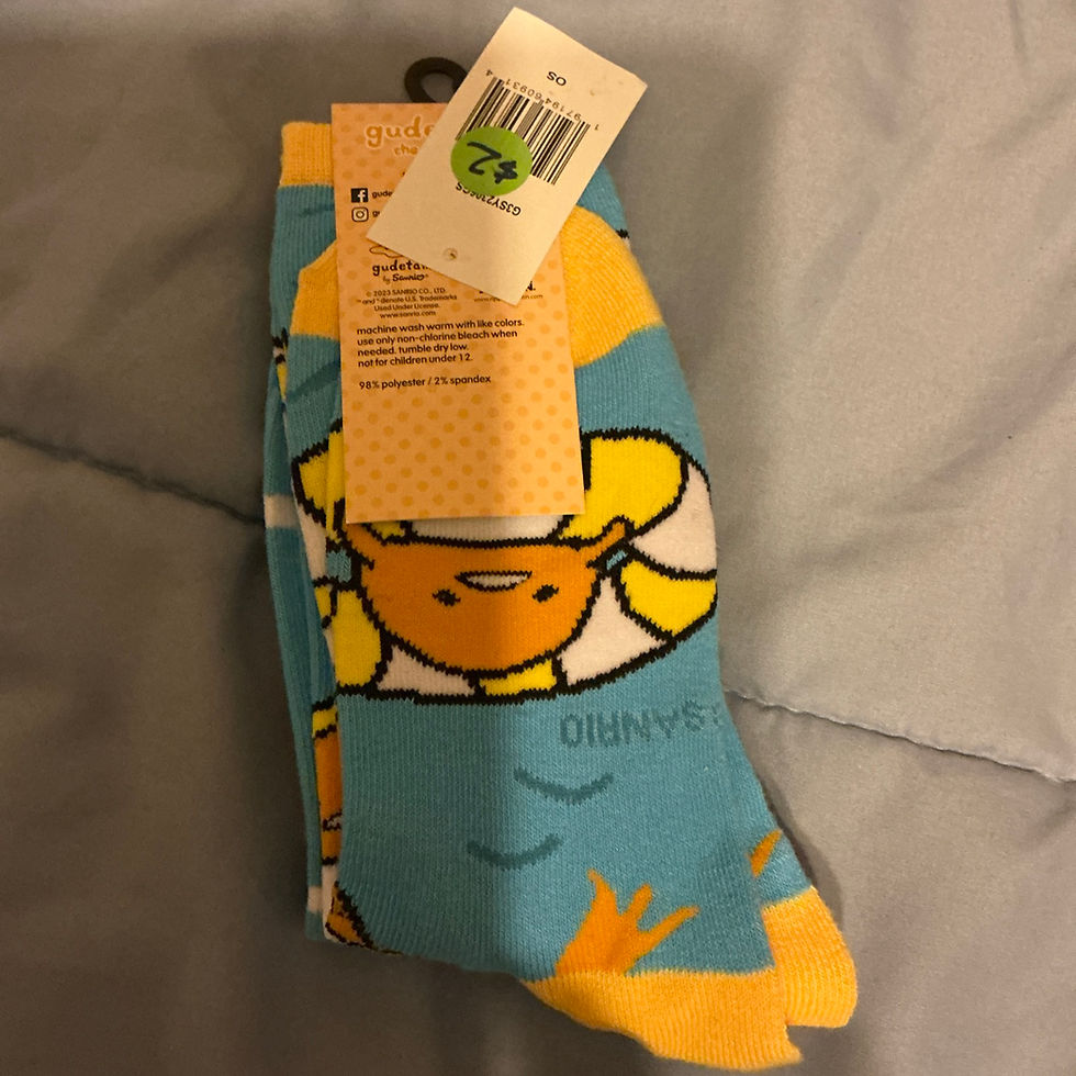 Thumbnail: Gudetama Socks 2 Pair Per Pack