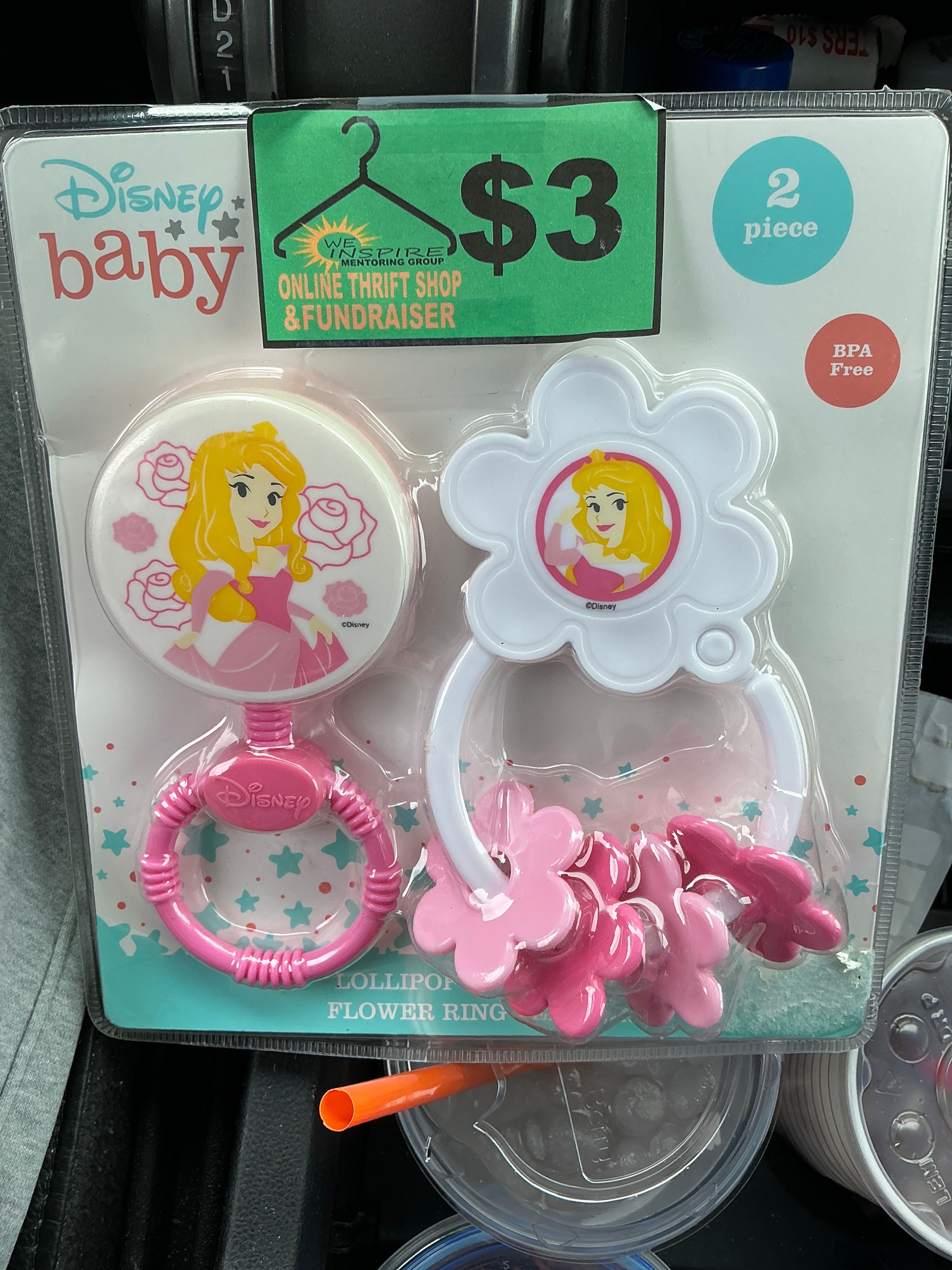 Disney Baby Princess Teether & Flower Ring Set 