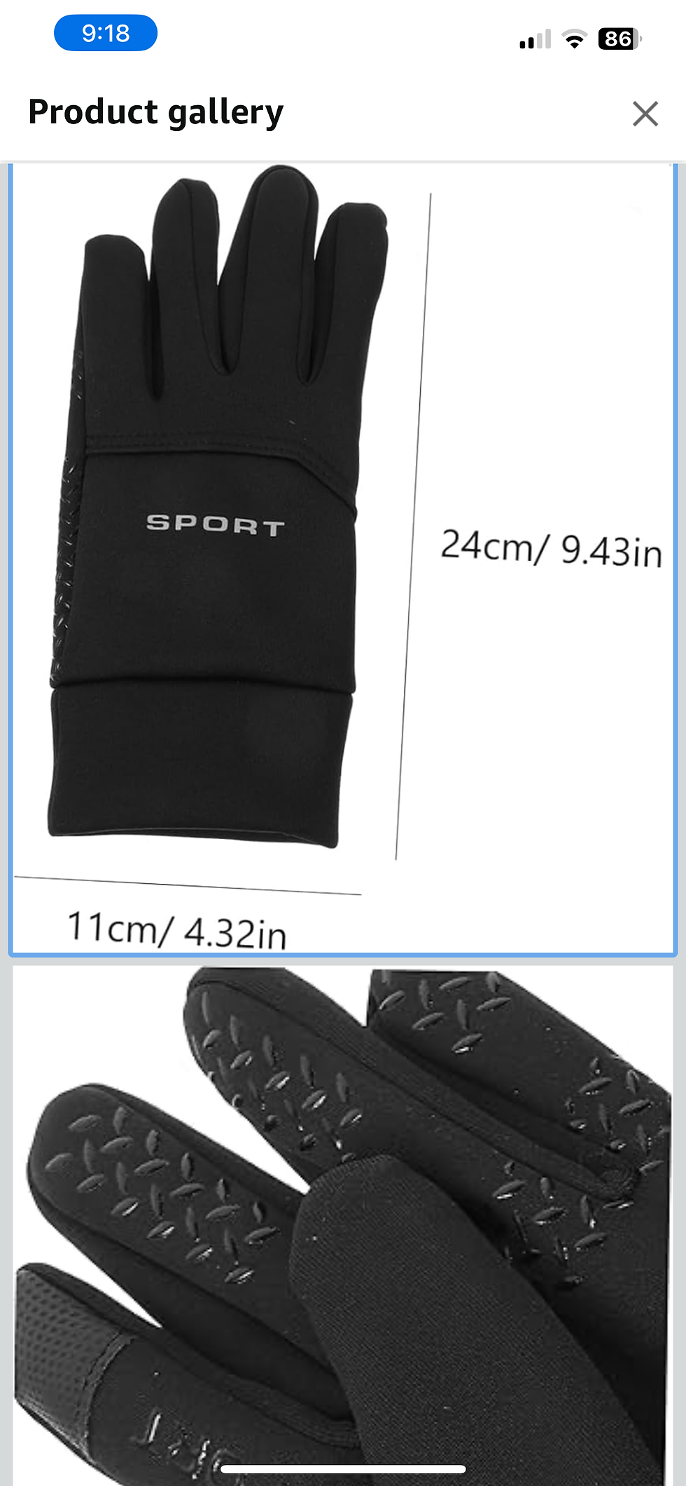 Thumbnail: Windproof Waterproof Gloves for Men Full Finger Running Cycling Touchscreen Glov