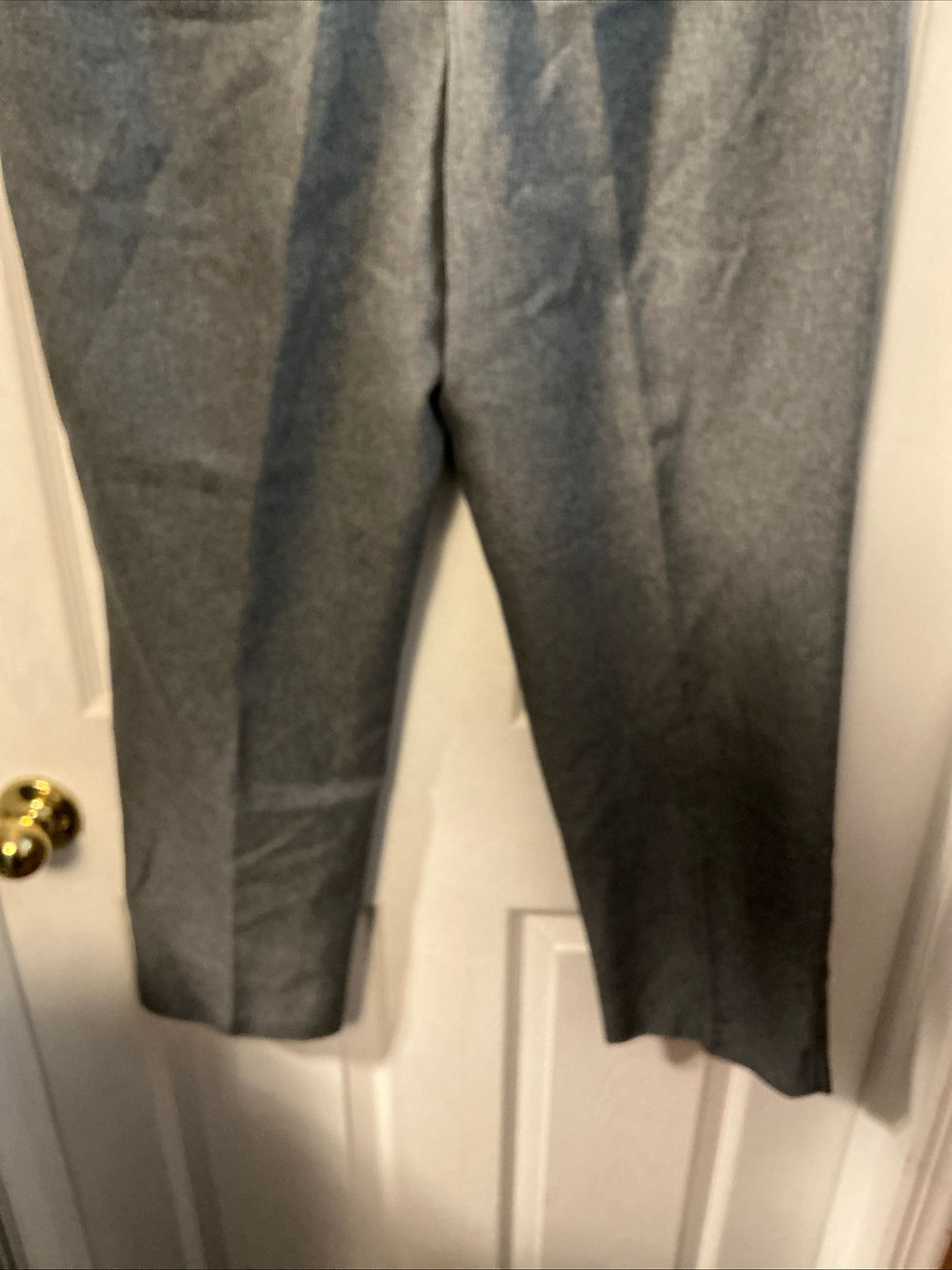 Thumbnail: White Stag PRETTY GRAY ELASTIC WAIST POLYESTER PANTS - SIZE 12 Petite