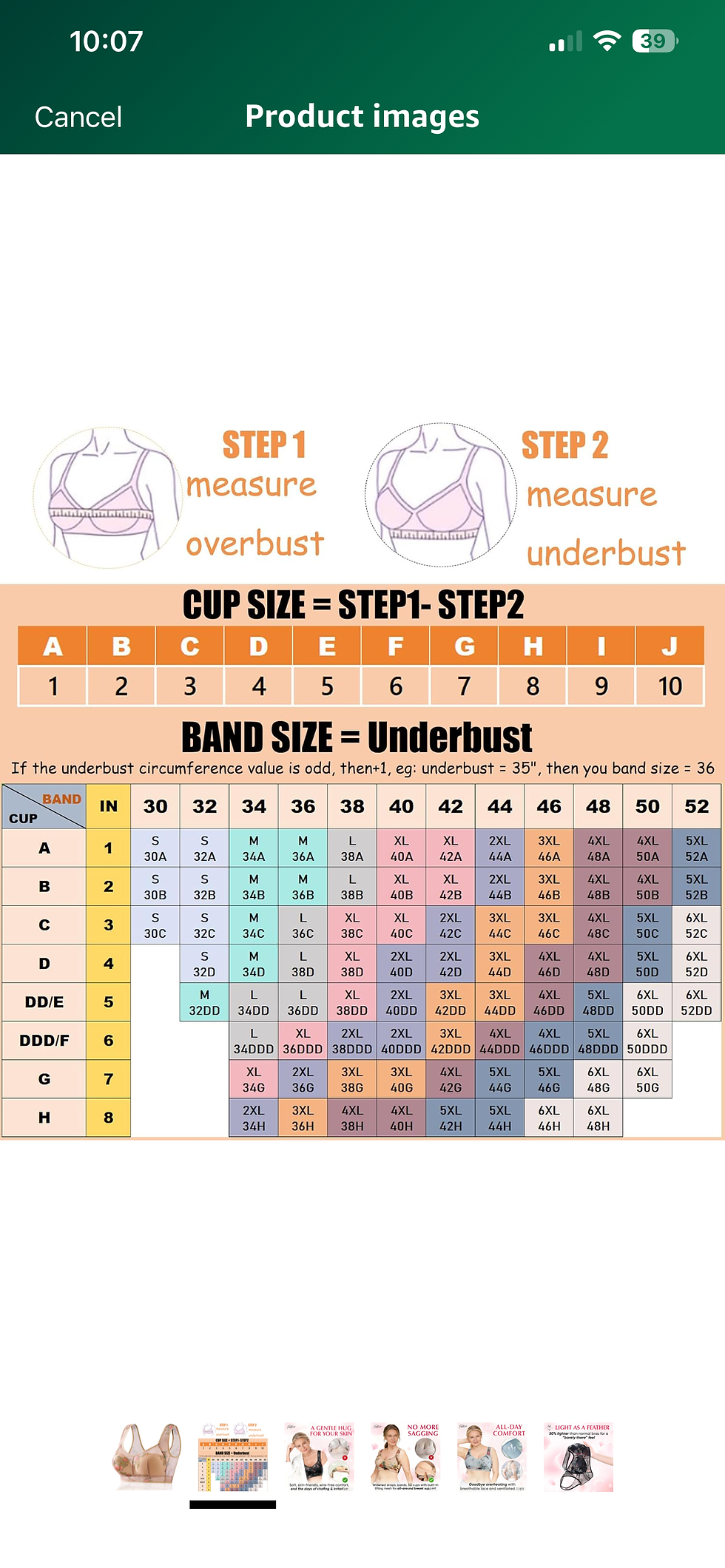 Thumbnail: Wireless Comfort Support Bra (Floral Lace – Medium)
