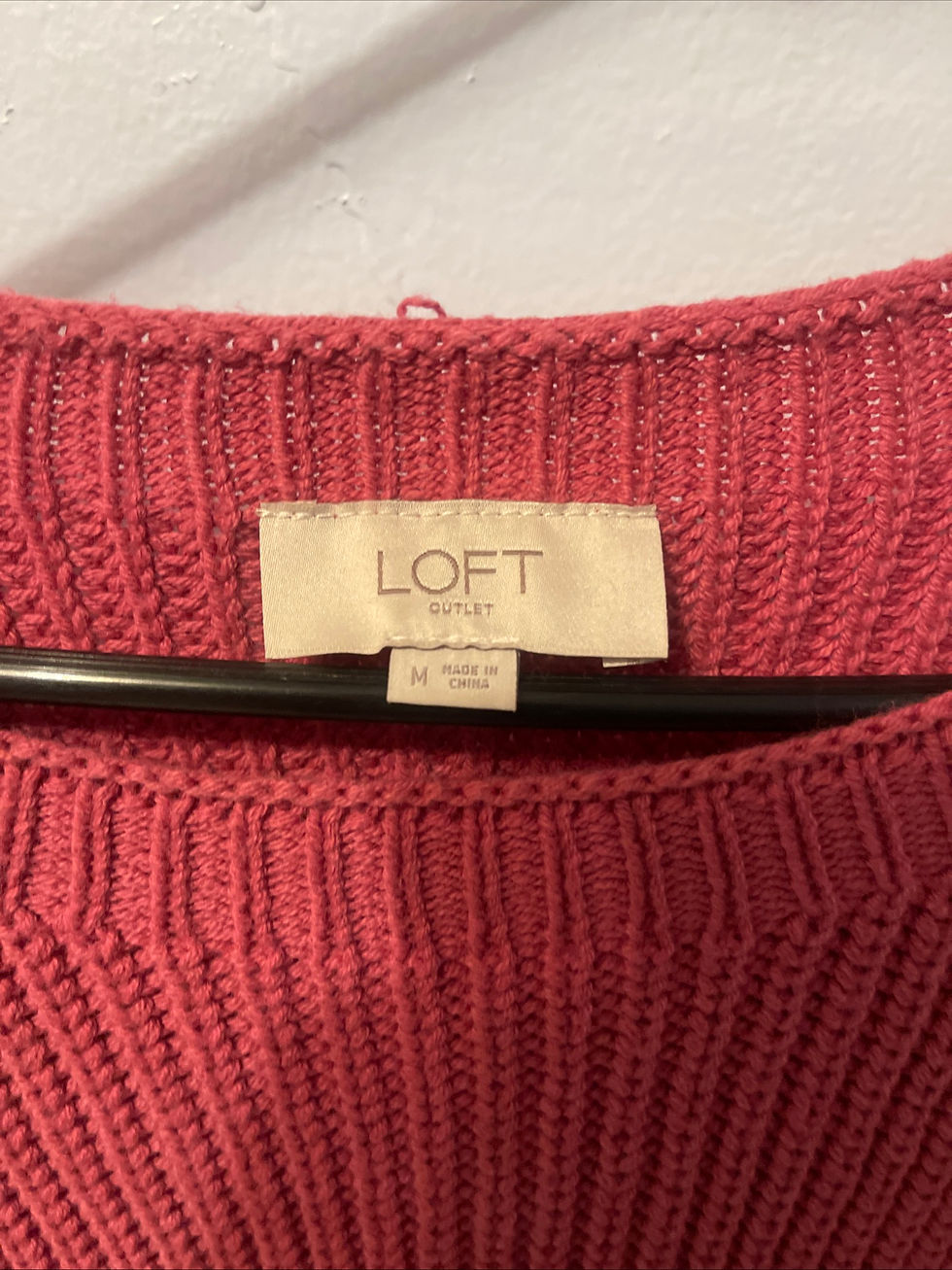 Thumbnail: LOFT Outlet Knit Sweater – Adult Medium – $5
