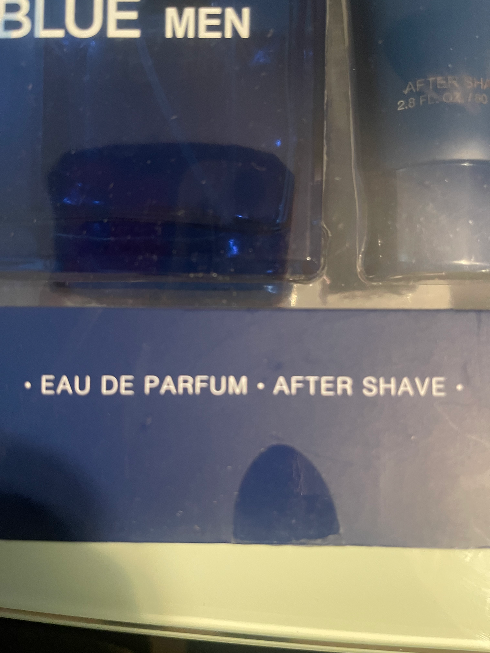 Thumbnail: Blue men cologne and after shave 