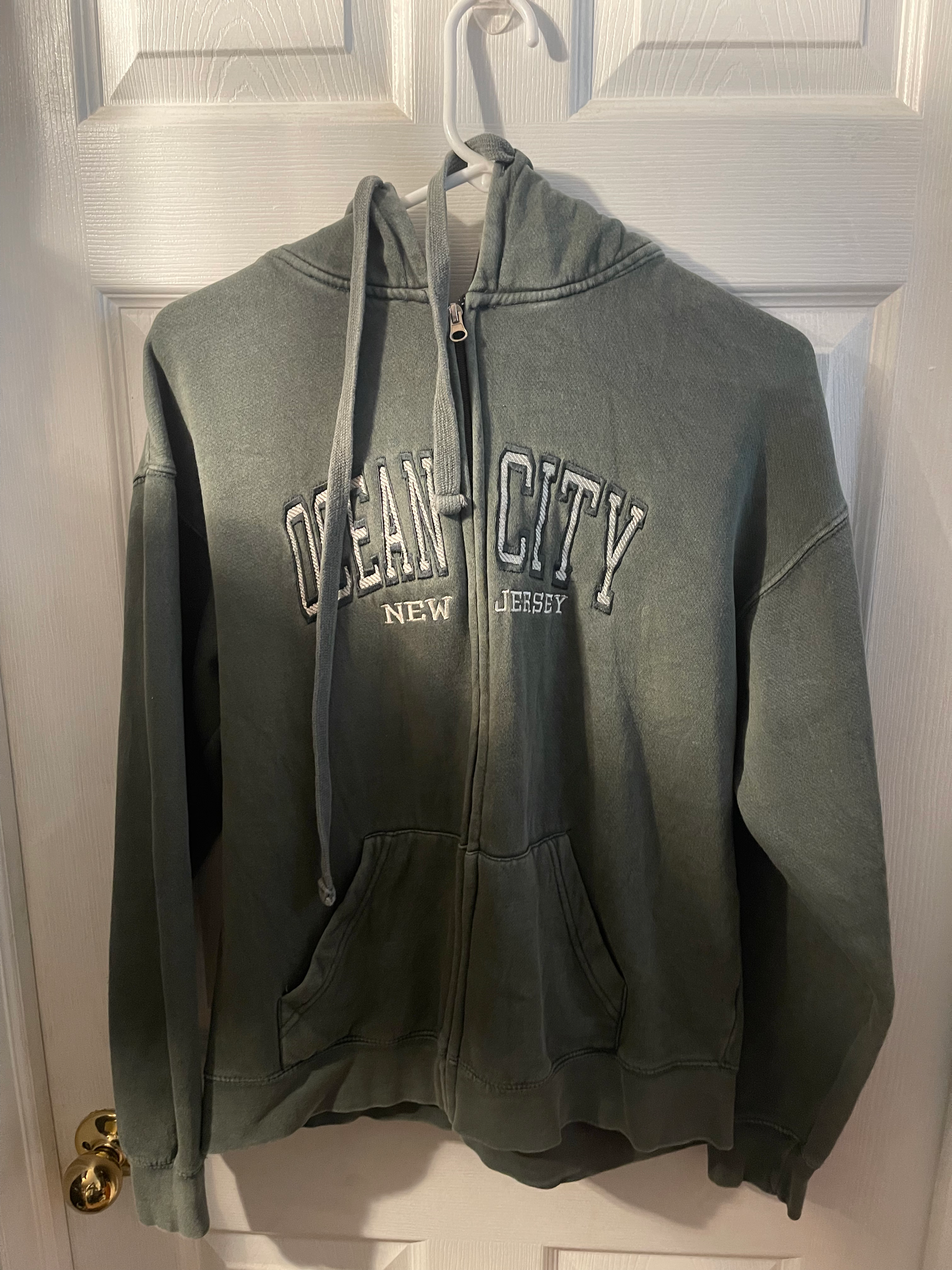 Ocean city hoodie zip up jacket 
