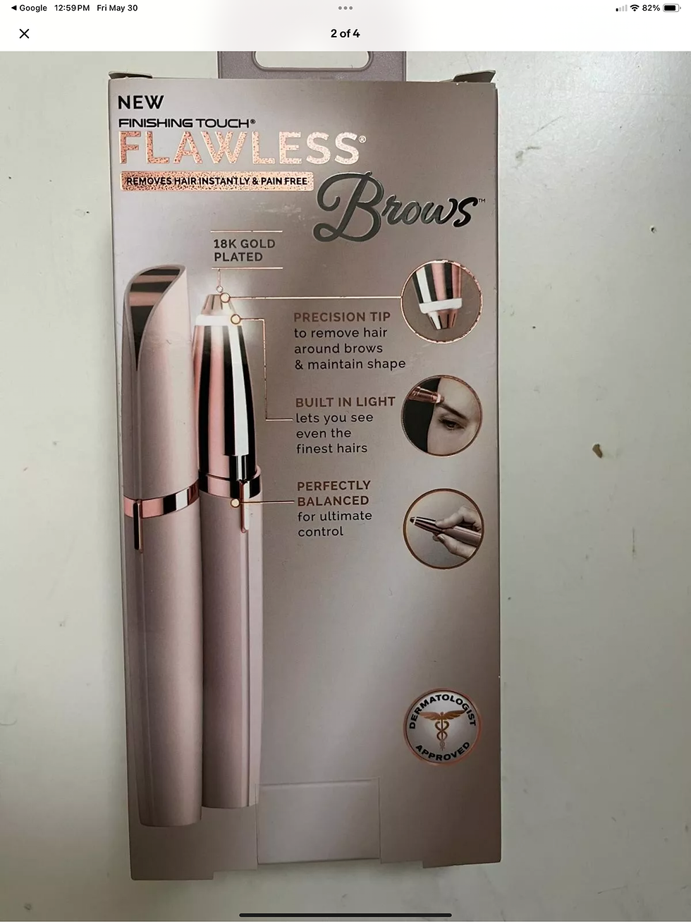Thumbnail: Brand new Finishing Touch Flawless Brows Eyebrow Hair Remover with LED Light