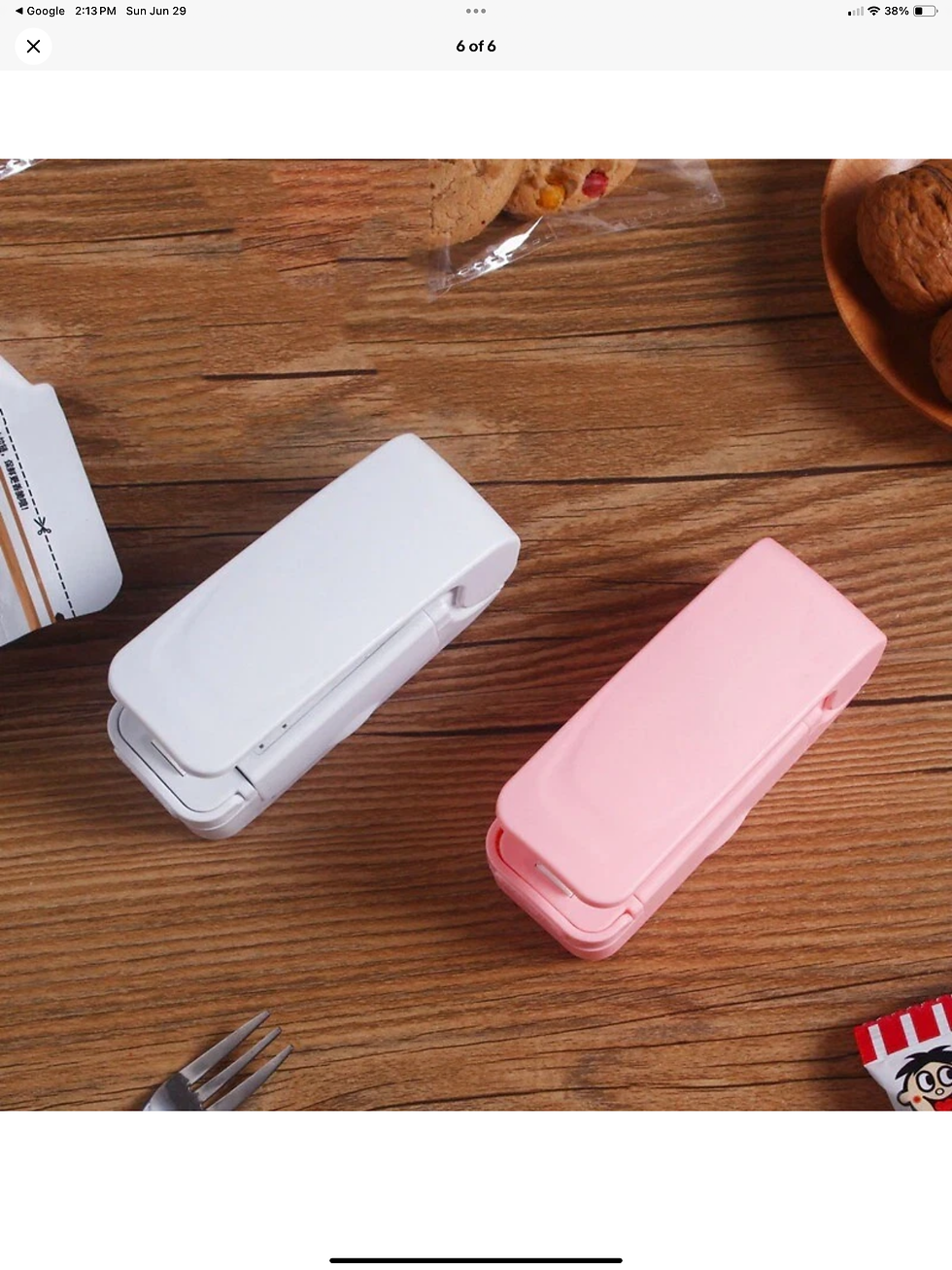 Thumbnail: Mini Heat Sealing Machine Portable Handheld Plastic Bag Sealer Food Storage