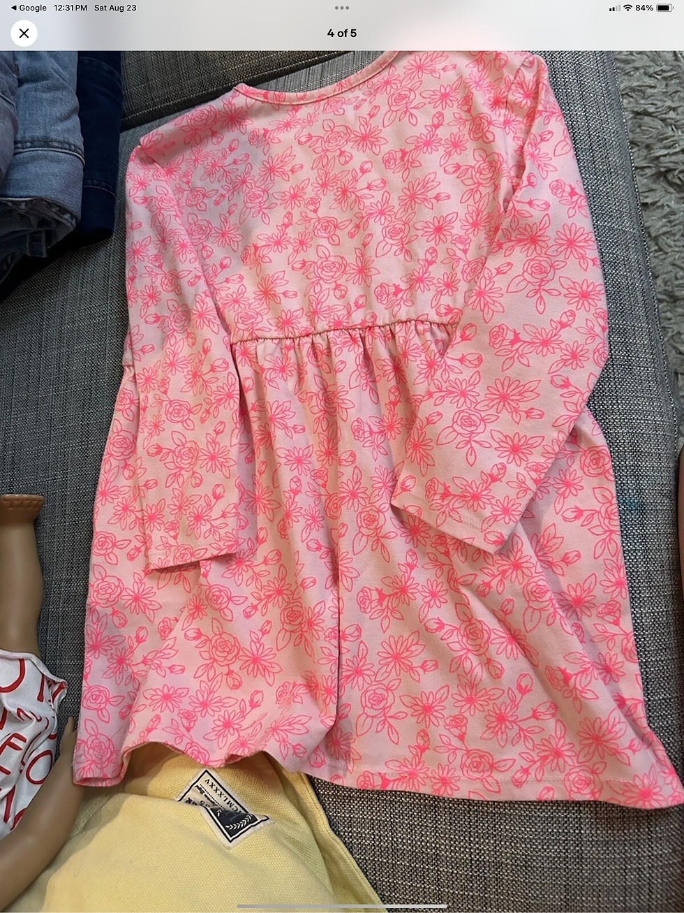 Thumbnail: Cat & Jack Toddler Dress, Pink With Bright Pink Roses