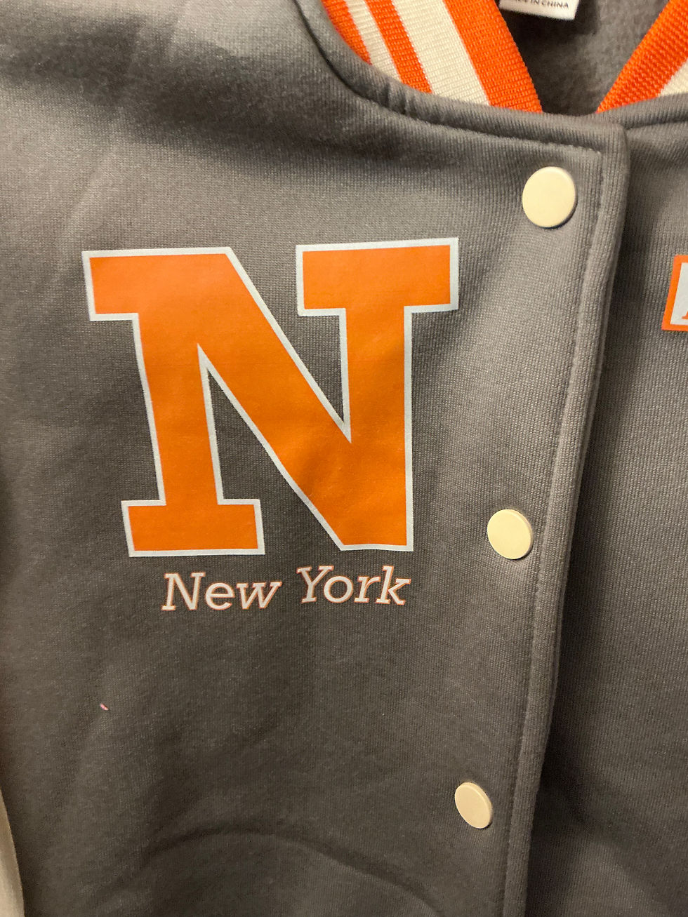 Thumbnail: New York Varsity Jacket with Teddy Bear Patch