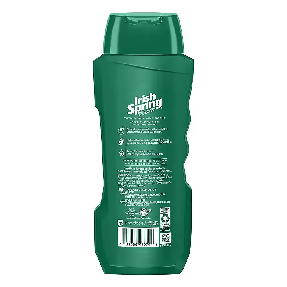 Thumbnail: Irish Spring Black Mint Face Body Wash 532 ml | Bold & Invograting | Moisturises