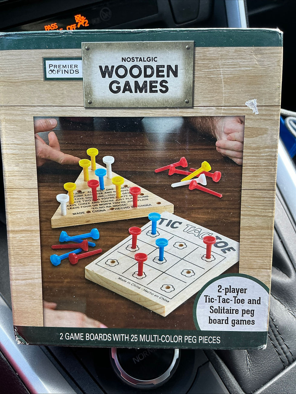 Thumbnail: Premier Finds New in Box Nostalgic Classic Wooden Travel Games Fun Games