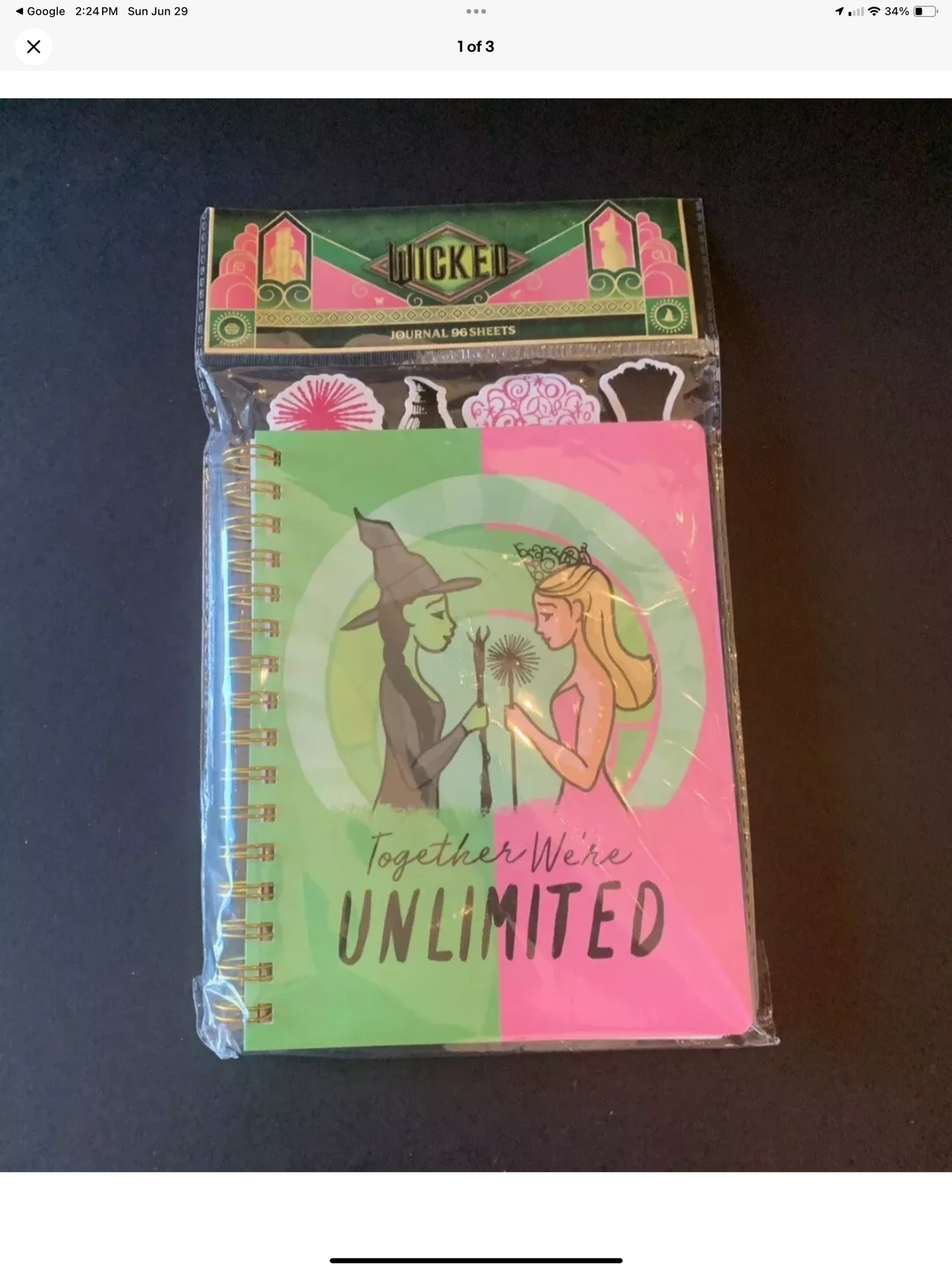 Wicked Journal 96 pages Brand New