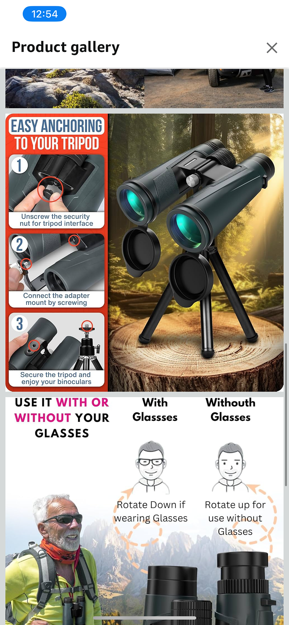 Thumbnail: Binoculars for Bird Watching - High Powered Binocular for Adults - Birding Binoc