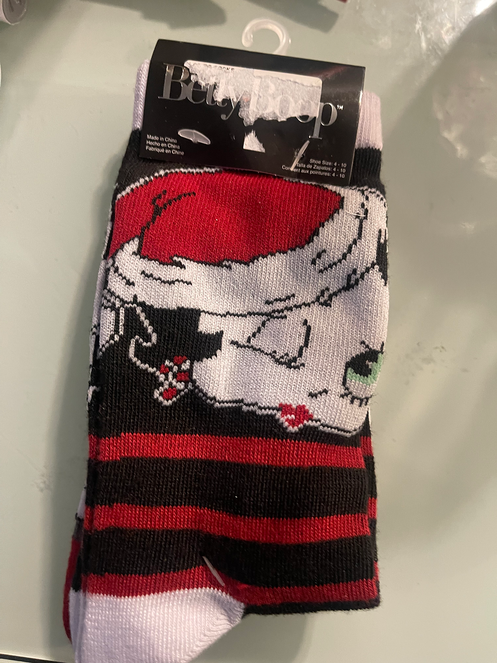 Thumbnail: Betty boop Christmas socks 